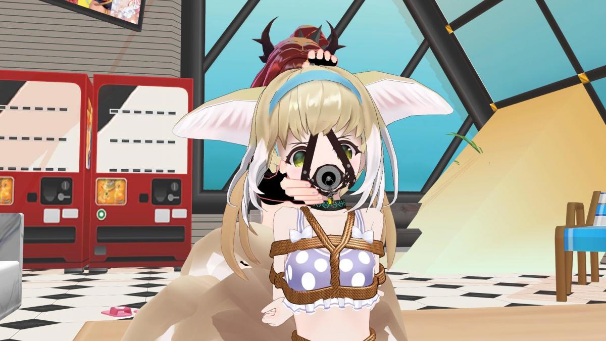  [Boxtie,swimsuit,Breast bondage,Anklet,Crotch rope tie,Games,铃兰,Ball gagged]