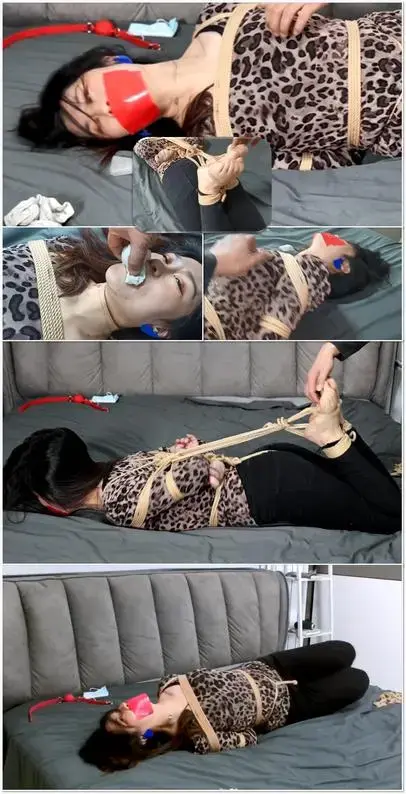 单身少妇含笑的勇敢挑战第三季：驷马、脱袜TK、隔天原味小白袜封堵测试，大床放置挣扎，请欣赏含笑的精彩表现以及绳模的“吐袜新技能”  