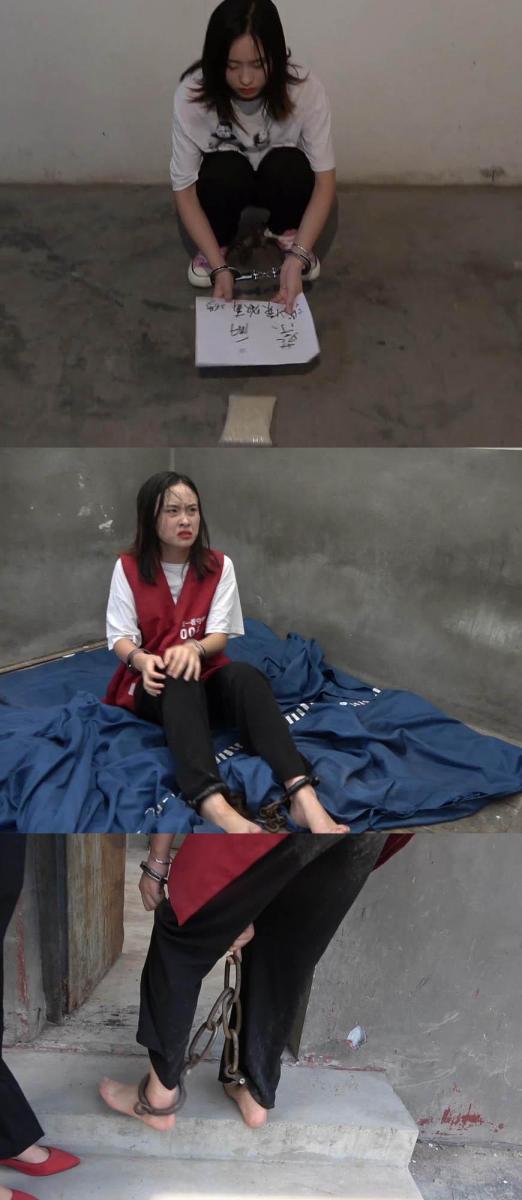 【梨花雨】花开花落 花季少女的不归路 花季少女由吸毒变成贩毒，被我公安机关破获，抓捕时由于抗拒，就被戴上背铐和脚镣。因为是重罪，刚带到看守所，就被穿上了红马甲，赤脚戴上了脚镣。最后由于惧怕法律的威严，交代了贩毒的事实，最终被判处死刑，砸上死镣，走向刑场……<br><br>【联系方式】QQ：3035514462 （定拍者加）