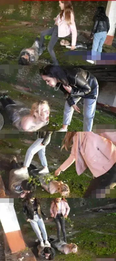 LGF女女-高能！双女奴被绑起来扔到泥地里像虫子一样在地上蠕动吃脏泥喝浓痰！ LGF女女-高能！双女奴被绑起来扔到泥地里像虫子一样在地上蠕动吃脏泥喝浓痰！<br>创作;LGF女女<br>描述;女奴Rose和Avril被Nicole和Pamela女王用保鲜膜裹成肉虫子扔到泥地里爬，像虫子一样在女王们脚下的泥里蠕动。被女王们像踩肉虫子一样狠狠地站在她们身上猛踩！还让她们俩像虫子一样吃脏泥、吃树叶，喝女王们吐出来的浓痰，还把她俩在地上踹得满地打滚。。。实在太惨了，最后Avril都被玩虚脱了，整个人瘫软在地上，满脸是脏泥，就像一条真的被踩爆的肉虫子，趴在地上一动不动了。。。<br>