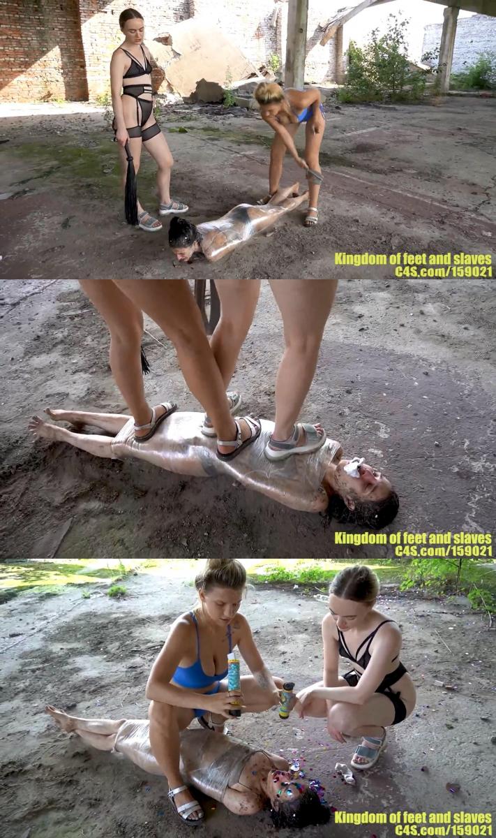 Hardcore slave Survival final part (FULL HD MP4)  From: Kingdom of feet and slaves<br><br>Description:<br><br>Kira and Molly thoroughly humiliated their bitch Isabella and they wanted to end their meeting as hard as they started it! It seemed to them that the bitch didn 't have enough trampling, so they wrapped her in a film, put cigarettes in her mouth and decided to see how this worm would crawl on the floor and smoke, but Isabella ruined everything, the cigarettes in her mouth got wet and fell, so the girls rolled the bitch on the floor with their feet and spanked her with a whip and a belt, for her idiotic behavior!Then they stood on top of her together and began to put pressure on Isabella 's body, how the bitch moaned from their weight, how she squirmed, when the girls got tired of hearing her moans, they decided to shove Molly 's legs into her mouth, and then hit the bitch in the face with a good slap! Wait for our next meeting, you nasty bitch!<br><br>We are open to your individual orders!<br><br>write in our loyal fans (kingdom of feet and slaves)! follow us on twitter KingdomSlaves<br><br> Category: LESBIAN DOMINATION<br>Related Categories: DOUBLE DOMINATION, TRAMPLING, FOOT GAGGING, WHIPPING, SPANKING.<br>Keywords: lesbian domination, isabella, slave punishment, throat fetish, throat humiliation, foot slave training, spit fetish, spitting, femdom, kira, extreme domination, whipping, molly, foot domination, bdsm. <br><br>来自：脚与奴隶的王国<br><br>资料描述:<br><br>基拉和莫莉彻底羞辱了他们的婊子伊莎贝拉，他们想结束他们的会议，因为他们开始它！ 在他们看来，母狗没有足够的践踏，所以他们把她裹在一个薄膜，把香烟放在她的嘴里，并决定看看这个蠕虫如何在地板上爬行和吸烟，但伊莎贝拉毁了一切，她嘴里的香烟弄湿了，掉下来，所以女孩们用脚把母狗滚在地板上，用鞭子和皮带打屁股她，因为她的愚蠢行为！然后他们一起站在她的上面，开始对伊莎贝拉的身体施加压力，母狗如何从他们的体重中呻吟，她如何蠕动，当女孩们厌倦了听到她的呻吟声时, 他们决定把莫莉的腿塞进她的嘴里，然后用一个好的巴掌打在母狗的脸上！ 等我们下次见面，你这个讨厌的婊子！<br><br>我们欢迎您的个人订单!<br><br>写在我们的忠实粉丝（脚和奴隶的王国）！ 在Twitter上关注我们KingdomSlaves<br><br> 类别：女同性恋统治<br>相关类别:双重统治,践踏,脚堵嘴,鞭打,打屁股.<br>关键词：女同性恋统治，伊莎贝拉，奴隶惩罚，喉咙恋物癖，喉咙羞辱，脚奴隶训练，吐恋物癖，随地吐痰，女性主导，基拉，极端统治，鞭打，莫莉，脚统治，bdsm。<br><br>