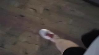 连身袜外出 外出