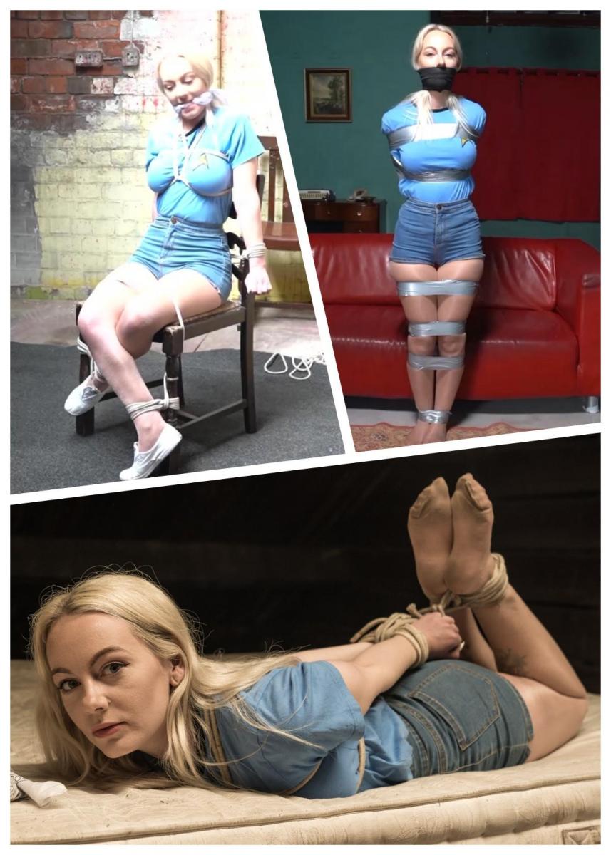 2114 Chloe in SPACE HIKE Bondage Audition 哦，这是一个好的！不是一场，两场或三场平局，而是四场与太空巨星克洛伊！<br><br><br><br>克洛伊参加了新系列《太空英雄》的试镜。在试镜的过程中，这个不靠谱的演员会被捆绑起来并被堵住嘴。首先绑在椅子上，作为TiedOn星球欢迎仪式的一部分。随后是旧仓库中的一条固定领带。试镜的最后一部分是在一个肮脏的床垫上的一个猪猪。<br><br><br><br>克洛伊在这场疯狂的试镜结束后回到家，想着这是怎么回事。尽管如此，很明显，这是一种激动，因为她确信要用一些磁带，以及很多磁带，重新运行一点束缚！Oh this is a good one! not one, two or three ties, but four with superstar in space, Chloe!<br><br>Chloe goes for an audition for the new series of SPACE HIKE. The dodgy casting involves getting tied up and gagged as part of the audition. First tied to a chair as part of the welcoming ceremony to the planet TiedOn. This is followed by a standing tie in the old warehouse. Last part of the audition is a hogtie on a grotty mattress. <br><br>Chloe gets home after this crazy audition thinking what was that all about. Still, clearly it was a thrill because she's convinced to re run a little bit of the bondage using some tape, and lots of it! <br><br>READ