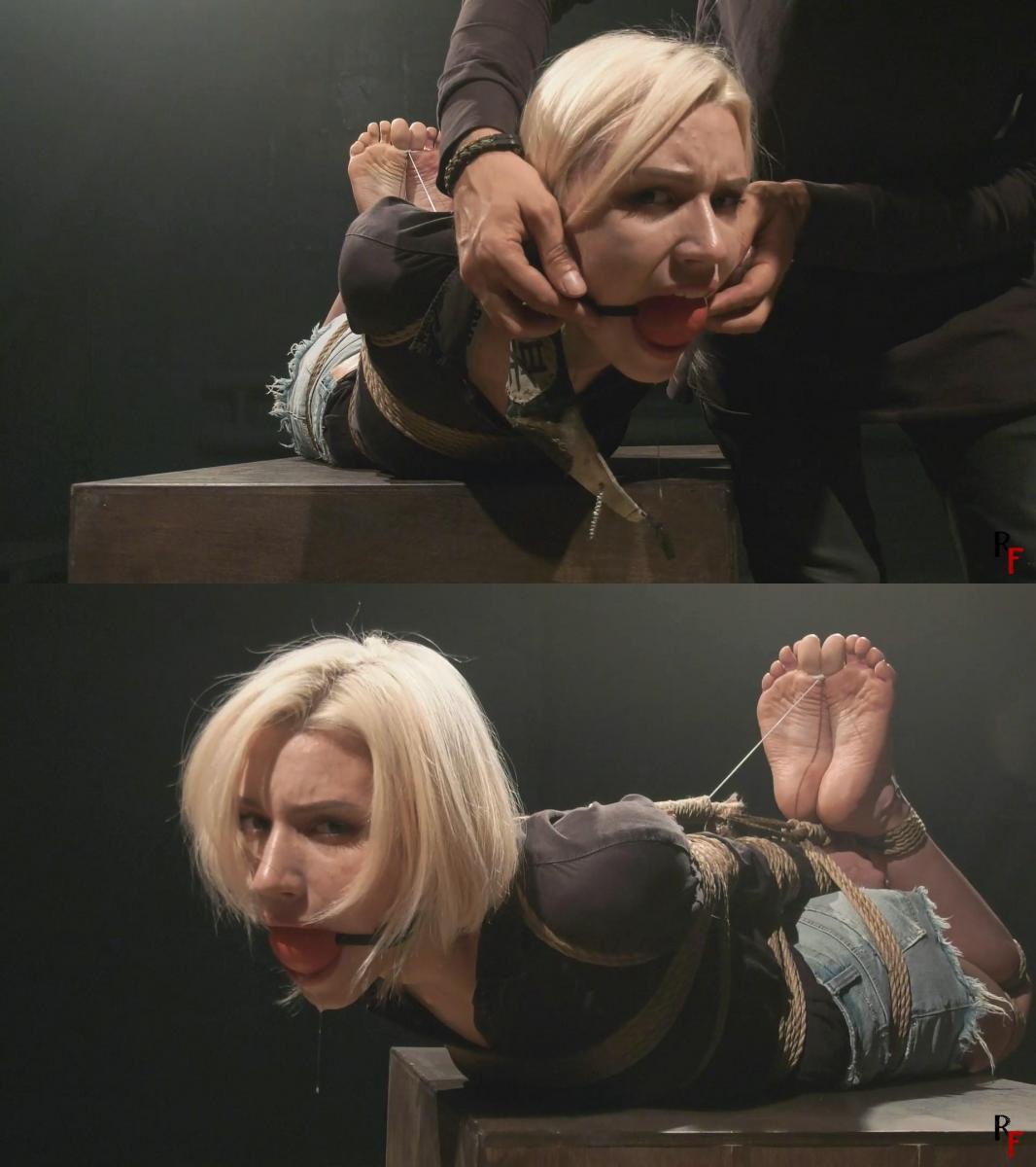 Astrid is tied for my pleasure - Tight hogtie and huge ballgag (FULL HD MP4) RussianFetish<br>Russian Fetish<br> From: RF studio production<br><br>Description:<br><br>By John<br><br>In this clip, barefoot Astrid with white hair and a mask over her mouth and nose is hogtied. The cutie loves to be tied tightly, it soothes and calms her down, and I love tying beauties like her.<br><br>Her body is tightly bound with jute ropes, and her toes are also tied and pulled up to her elbows. There is a huge ball gag in the beauty's mouth that we can see when I remove the mask.<br><br>Astrid looks adorable in this hogtie, I sit in front of her and enjoy the sight. Enjoy!<br><br> Category: BONDAGE<br>Related Categories: BALLGAGGED, STRUGGLING, FOOT FETISH, BAREFOOT, ROPE BONDAGE.<br>Keywords: astrid, clip by john, m/f bondage, tight strict hogtie, hogtied and gagged, huge big tight ballgag, young cute girl next door, blonde white hair, many ropes hogtie, toetied toe ties, elbow crushed bondage, restrained gagged, no nudity, beautiful girl bound tied. <br><br>俄罗斯恋物<br>俄罗斯恋物<br> 来自：RF工作室制作<br><br>资料描述:<br><br>约翰<br><br>在这个片段中，赤脚的阿斯特丽德白发苍苍，嘴巴和鼻子上戴着面具。 可爱的人喜欢被紧紧地绑在一起，它抚慰和平静她，我喜欢绑像她这样的美女。<br><br>她的身体被黄麻绳紧紧地捆住，脚趾也被捆住，拉到肘部。 美女嘴里有一个巨大的球堵嘴，当我取下面具时，我们可以看到。<br><br>阿斯特丽德看起来可爱在这个hogtie，我坐在她面前，享受的景象。 享受吧！<br><br> 类别：束缚<br>相关类别：BALLGAGGED，挣扎，恋足癖，赤脚，绳索束缚。<br>关键词：阿斯特丽德，剪辑约翰，m/f束缚，紧严格hogtie，hogtied和堵嘴，巨大的大紧ballgag，年轻可爱的邻家女孩，金发白发，许多绳索hogtie，脚趾绑，肘部粉碎束缚，克制堵嘴，没有裸体，美<br><br>Categories:  bondage, shibari, rope bondage, shibaru, suspension, belts, bedtie, hogtied, foot fetish, feet, gag, tight bondage, strict bondage, bound elbows, struggling, ballgagged, helpless.<br>分类:束缚,shibari,绳索束缚,shibari,悬挂,腰带,睡前,hogtied,恋足癖,脚,插科打诨,紧束缚,严格的束缚,束缚肘部,挣扎,ballgagged,无奈.<br><br>