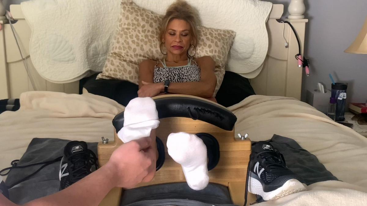 Suki Toe-Tied and Tickled Here is Suki and her tiny size 5 feet in stocks with all 10 toes tied. This clip includes shoe and sock removal, oiled soles and tickle tools. Suki has built up an enjoyment to the tickle sensations she has received over the last couple tickle sessions and the tickling actually has become pleasurable for her. Enjoy! 