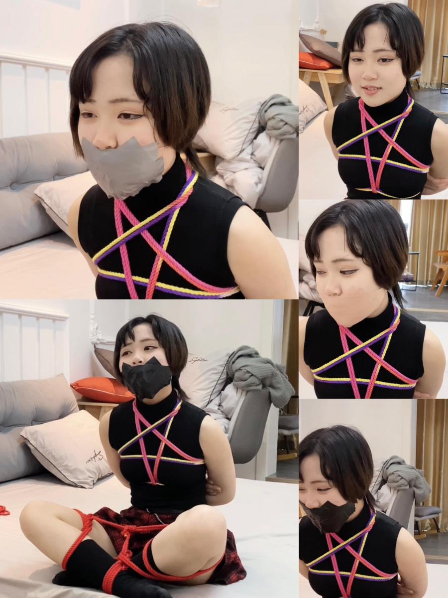 【缚艺录】【DDL—005】新模小Q，元气满满的可爱女生，第一次体验绳艺，简单的捆绑后，胶带封嘴来一套，让你再不停地说话~ 1.周更视频，致力于拍摄gagpara的风格，【缚艺录】老观众懂得都懂~<br>2.接长期定拍，价格优惠，非诚勿扰，加好友备注来意，QQ：1144600542<br>3.不接受裸露X器官，大尺度等，只接受正常捆绑娱乐的内容；部分模特出于隐私考虑，不出镜。<br>4.压缩包密码：wkswks<br>5.祝各位同好，身体健康，生活美满