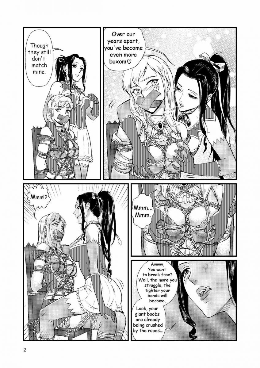  [Boxtie,Gag,Breast bondage,Japanese Anime,Lesbian,story rich,Bound on chair,Kidnapping,Breast Fondling]