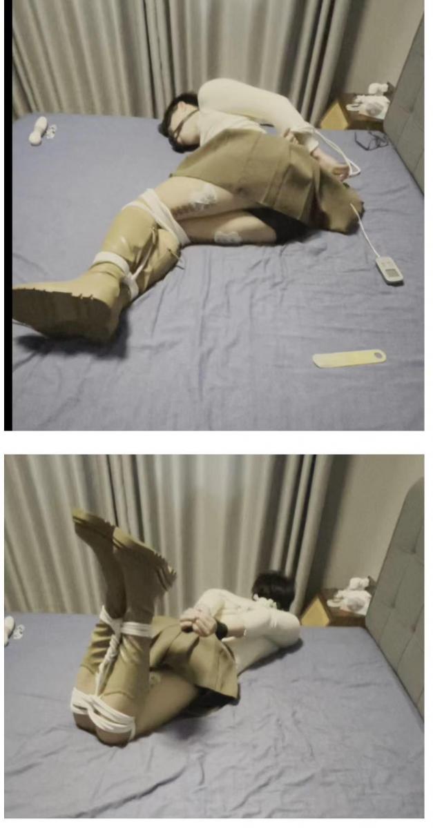 【伪娘】肉丝长靴+驷马/JK短裙 超长口塞 电击片 自缚全过程 这次把自缚过程也加了进来，不是很熟练，然后露脸的地方打上了马，请见谅哈。<br>对[X_X]很敏感，所以这次没放，只放了电击片，怕一下不争气就····<br>自己目前只能完成到这种程度，其他的再慢慢开发(真的很想有个同城的一起，不限男女，S M都行 QQ1156595066)