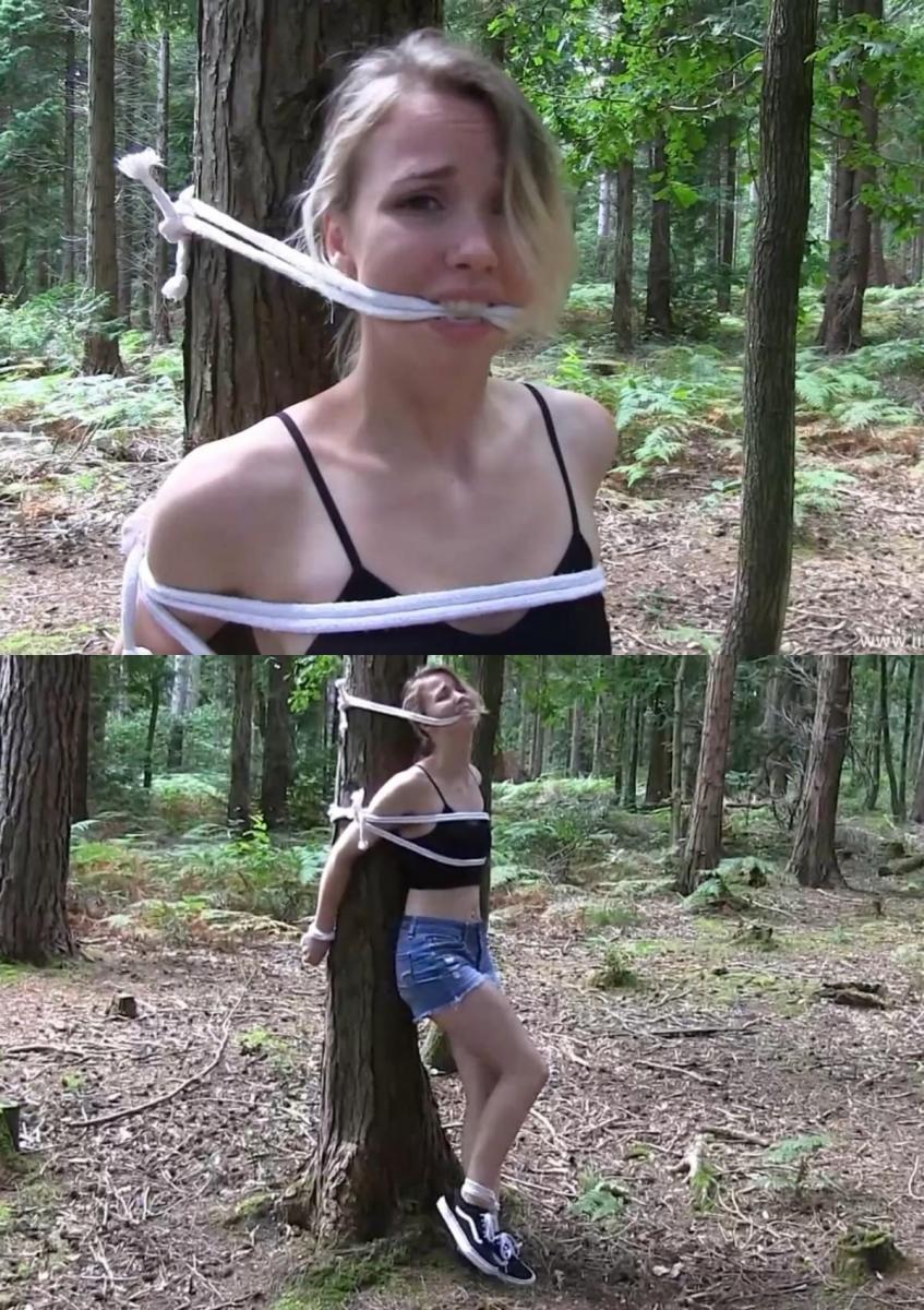 Lil Missy UK Jul 28, 2022 被困在森林里的一棵树上，周围没有人听我说话Trapped and bound to a tree in the forest with no one around to hear me 