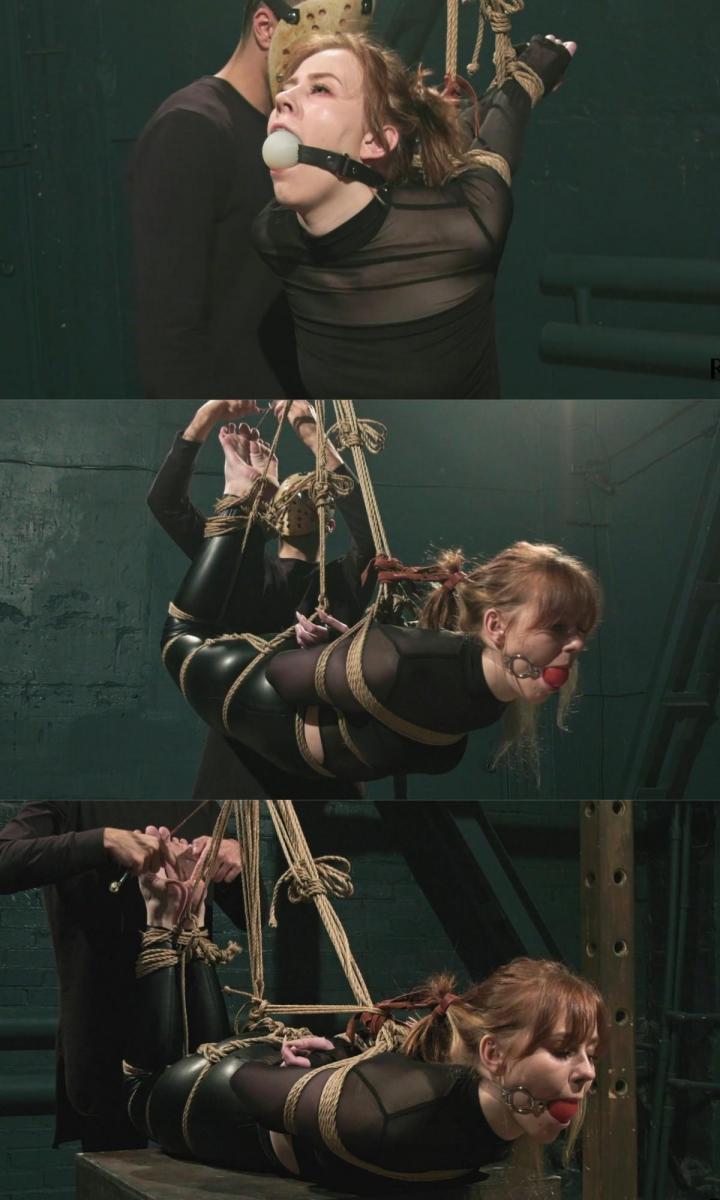Krelly - First bondage experience and suspension hogtie for a girl next door (FULL HD MP4) 认识克雷利！她今年23岁，我在一次朋友聚会上偶然认识了她，并告诉了她一些关于我们拍摄的事情。她并不真正理解BDSM和束缚，但她有兴趣尝试一下。但这需要一些时间，她想去我们家住几个月！我喜欢把隔壁的女孩介绍给恋物癖世界，所以我很高兴地决定给她做一个小小的介绍。视频中发生在她身上的一切，她都是第一次尝试。<br><br><br><br>这一切都始于克雷利跪在地上有点尴尬，因为她的这种姿势已经很奇怪和不寻常了。显然，在生活中，她已经习惯了拥有所有的权力。我走到她面前，开始用绳子绑住她的手。她站着，双手放在背后，高高举起。有点像系带。<br><br>接下来，我用鞭子抽打她的屁股，然后我把一个巨大的恶作剧放进已经顺从的克雷利的嘴里，用竹杖再打她的屁股。接下来，我把女孩解开，让她休息一会儿。<br><br><br><br>停顿结束时，克雷利跪在地上，我再次把她绑起来，这次是把她的双手放在背后打成一个箱形领带，然后我把绳子绑在她的身体和腿上。克雷利已经准备好飞了，我用绳子把她吊在空中。她对自己的情绪有点害羞，想表现得镇定自若，她把所有的经历都留给了自己。她有生以来第一次被吊在空中，绑在一条领带里，嘴里叼着一个插科打诨。她的大脚趾和头发都绑着，把她的头向后拉。<br><br><br><br>接下来，我把她放在看台上，但我并不急于解开绳子。我甚至让他们虎视眈眈。在用这种溶液治疗她的脚后，我在她裸露的脚上涂了一个Wartenberg的针轮，测试她的耐力。然后我走到一边，让小可爱一个人呆着。<br><br>她后来和我们分享了她的情绪，说她喜欢绳索，但她对插科打诨并不太热情：-）<br><br>享受Meet Krelly! She is 23 years old, I met her by chance, at a friends party, and told her a little about our shooting. She doesn't really understand BDSM and bondage, but she was interested in trying it. But it takes some time, she was thinking about visiting us for a few month! I enjoy introducing girls-next-door to the fetish world, so I gladly decided to give her a little introduction. Everything that happens to her in the video, she tries for the first time.<br><br>It all starts with how a little embarrassed Krelly is on her knees, for her this position is already something strange and unusual. Apparently, in life she got used to have all the power. I walk up to her and start tying her hands with ropes. She gets in a standing position with her hands behind her back, raised up high. Sort of like a strappado.<br>Next, I take a flogger and spank her ass, and then I put a huge ballgag in the already submissive Krelly's mouth and slap her ass a little more with a bamboo cane. Next, I untie the girl and let her rest for a while.<br><br>The pause ends with Krelly sitting on her knees and I tie her up again, this time with her hands behind her back in a box tie, and then I tie ropes around her body and legs. Krelly is ready to fly and I'm hanging her in the air with ropes. She is a little shy about her emotions and wants to appear unflappable, she keeps all her experiences to herself. For the first time in her life, she is hanging in the air, bound in a hogtie with a ballgag in her mouth. Her big toes are tied as well as her hair, pulling her head back.<br><br>Next, I lower her onto the stand, but I'm in no hurry to untie the ropes. I make them even tigher. After treating her feet with the solution, I apply a Wartenberg's pinwheel on her bare feet, testing her endurance. Then I step aside, leaving the cutie alone.<br>She shared her emotions with us later, saying that she liked the ropes, but she is not too enthusiastic about the gags :-)<br>Enjoy!
