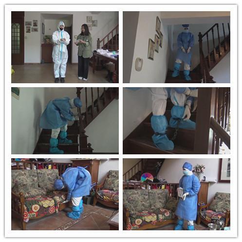 定拍转公映《穿防护服戴镣铐的女M》 上集     全网首部穿着防护服戴着镣铐干家务 全网首部穿着防护服戴着镣铐干家务的女M,精彩多多，不容错过，请欣赏视频，下集更精彩QQ342642509