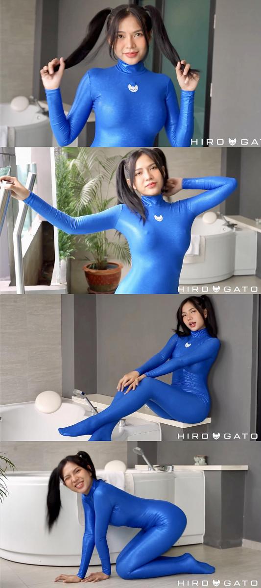 2023-02-08 Momoe in Blue Shattered Glass Catsuit 攒了一年的Hiro Gato系列，这几天集中更一下，让大家久等了。<br>期间会刷屏，给大家造成的不便请谅解。<br><br>这个宝藏写真系列，懂的都懂，专拍 zentai   体操服   丝袜 的。<br>衣服材质是相当的棒。<br>拍摄的手法也很干净很清爽。<br>出镜的女孩们都超级赞。<br><br>强推Rei和Muay这两位模特。<br>Rei很甜很灵动，Rei的体操服 丝袜是一绝。<br>Muay很御身材好，Muay的zentai是一绝。<br><br>女孩们身穿各种丝滑的紧身衣物，或是摆出pose，或是随意扭动，或是抚摸自己。<br>每一部看完了都会让人觉得很舒服，越看越有味道。<br>清爽，赏心悦目的同时，又可以当成L管神片来用。<br>整个系列很具有收藏意义，欢迎大家挑喜欢的冲起。<br><br><br><br>说明：<br>这个系列的视频真的很难搞，今年比去年更难搞。大家且看且珍惜。<br>网站视频是加密嵌入的，要专门的下载器。<br>之前的下载器全都不好用了，找了好久才找到能用的下载器。<br>下载下来的视频又没有背景音乐，我又在保证画质无损的情况下，挨个视频剪辑加了背景音乐。<br>5分钟以下金币福利。<br>5-6分钟的全部1钻。<br>6分钟以上不超过2钻。<br>比去年是贵了点，但是这个系列真的基本不赚钱，纯白忙活，赚瓶可乐喝喝。<br>还请大家多多理解，多多支持，感激不尽。