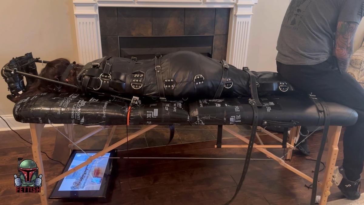 Tickle TV - Amecia Amecia has been in many of my contraptions and WANTED to do the tv setup. Sure! But because it’s her, I wanted to make it a bit worse. Facedown staring at her helpless soles, I run a strap across the back of her pretty head, pinning it down to the table.<br><br>She’s in my new belt and buckle layered bag, keeping her nice and snug for the ride. Panning the camera down to her feet, I tickle her just a bit with her socks on. Slowly working them off, I continue to tickle her slowly, all while she watches on the monitor in front of her pretty face.  Her big toes are bound on screen and the fun really begins.<br><br>Over 20 minutes of horror unfolds in front of her as she’s made to witness my verbal and physical taunts while she sees what is coming each time. Delicious.