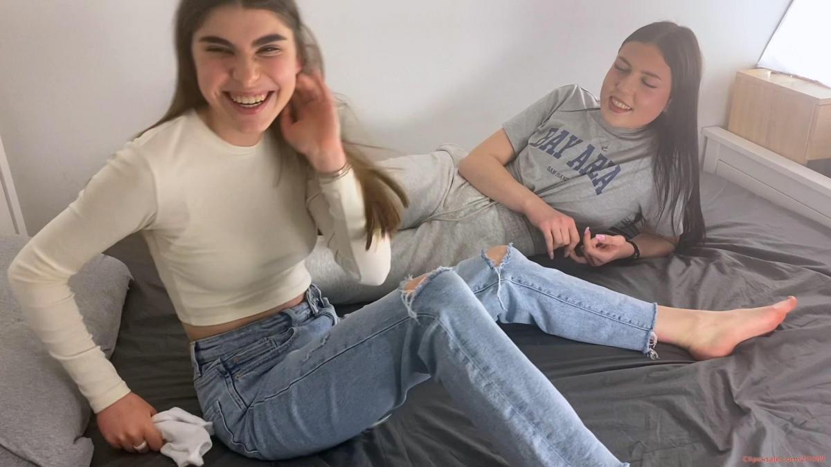 Tickle Hell for Emily - We tickled her to the limits! We are back with a lot of tickling videos. Starting with Emily!<br><br>In this video we tickled her not only for fun, we drove her absolutely crazy by tying her up on the bed and tickled Emily's Feet and Upperbody together at the same time for over 20 min straight! What can I say, her soles and armpits are just super sensitive!<br><br>She was freaking out.. I felt super sorry to her afterward, but we just loved it to tease her.. Afterward, I bought her a drink in the city for being so mean to her!<br><br>Unfortunately, she now wants a revenge.. What do you think about Emily, should we make more videos with her? <br><br>INSTAGRAM MODEL EMILY IS AVAILABLE FOR CUSTOMS!