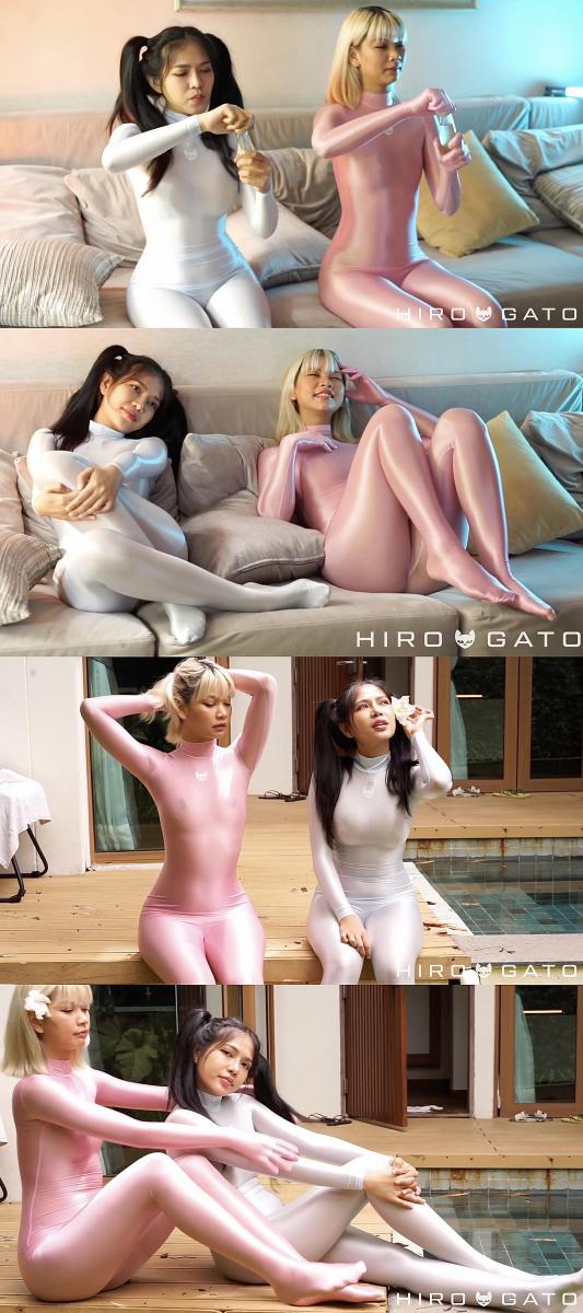 2023-06-10 Rei and Momoe in Sheer Nylon Catsuits 攒了一年的Hiro Gato系列，这几天集中更一下，让大家久等了。<br>期间会刷屏，给大家造成的不便请谅解。<br><br>这个宝藏写真系列，懂的都懂，专拍 zentai   体操服   丝袜 的。<br>衣服材质是相当的棒。<br>拍摄的手法也很干净很清爽。<br>出镜的女孩们都超级赞。<br><br>强推Rei和Muay这两位模特。<br>Rei很甜很灵动，Rei的体操服 丝袜是一绝。<br>Muay很御身材好，Muay的zentai是一绝。<br><br>女孩们身穿各种丝滑的紧身衣物，或是摆出pose，或是随意扭动，或是抚摸自己。<br>每一部看完了都会让人觉得很舒服，越看越有味道。<br>清爽，赏心悦目的同时，又可以当成L管神片来用。<br>整个系列很具有收藏意义，欢迎大家挑喜欢的冲起。<br><br><br><br>说明：<br>这个系列的视频真的很难搞，今年比去年更难搞。大家且看且珍惜。<br>网站视频是加密嵌入的，要专门的下载器。<br>之前的下载器全都不好用了，找了好久才找到能用的下载器。<br>下载下来的视频又没有背景音乐，我又在保证画质无损的情况下，挨个视频剪辑加了背景音乐。<br>5分钟以下金币福利。<br>5-6分钟的全部1钻。<br>6分钟以上不超过2钻。<br>比去年是贵了点，但是这个系列真的基本不赚钱，纯白忙活，赚瓶可乐喝喝。<br>还请大家多多理解，多多支持，感激不尽。