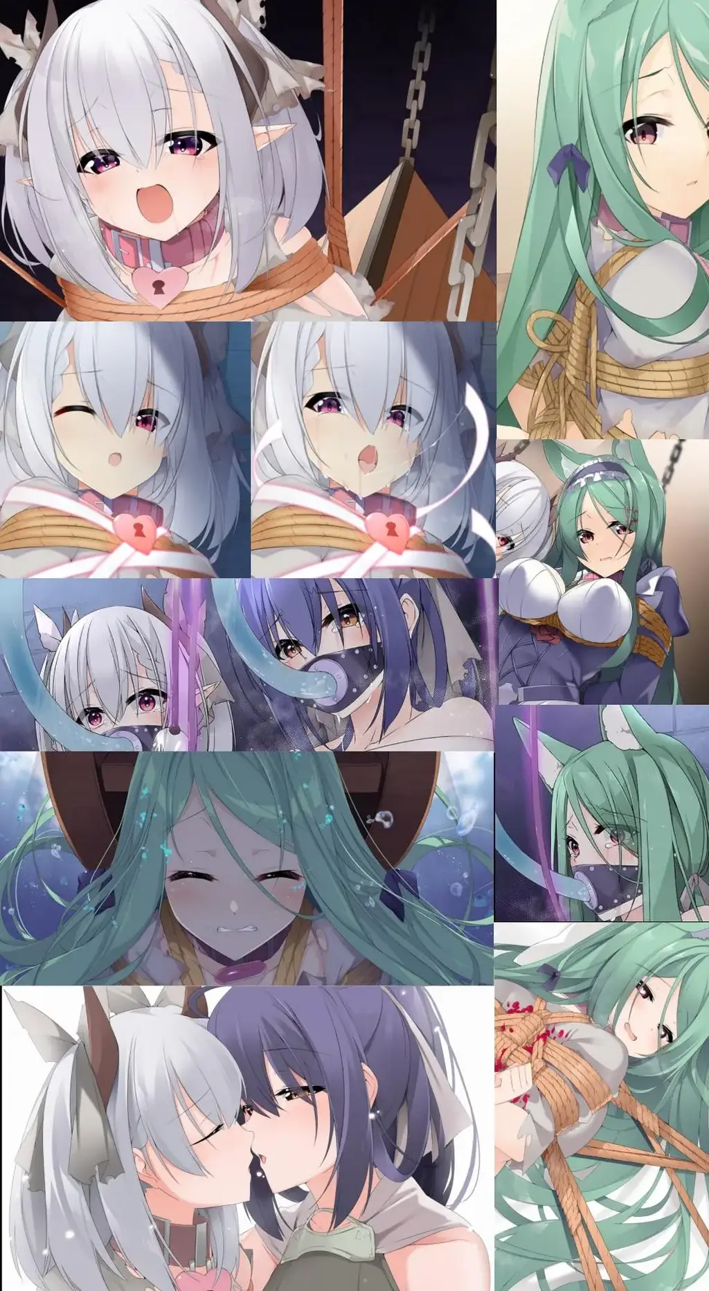 勇者と奴隷魔王(官方中文） 绳游——勇者与奴隶魔王官方中文版（PC 手机）<br>【夢かき屋】的作品，是彻头彻尾的绳游，游戏里面的表现也是，主角百分之90的时间都是在捆绑紧缚中度过的❤❤❤<br>相对于传统的拘束调教，还有其他更多的重口内容，三角木马，木乃伊全包，走绳，水车，guan肠，皮鞭蜡烛等等<br>这次是官方中文版，质量和CG精美程度方面没有什么可讲的，搭配手机版本（下载后缀为.apk的文件安装即可）<br>作品内容：ADV形式的游戏，根据您在故事途中做出的选择结局也会随之发生变化。<br>电脑下PC，手机下apk，全部都是改7Z解压，直到出现可运行（安装apk）文件<br><br>■简介<br>征服了世界的魔王少女《阿尼姆斯》，某天发现了通往异世界的门。<br>过于自大的阿尼姆斯带着护卫女仆《莉莉姆》一起前去征服异世界。<br>但却不想，在异世界她用不了自己擅长的魔法，轻易便沦为了奴隶。<br>而把沦为奴隶的她拍卖下来的，竟是那个世界的《勇者》——。<br><br>■游戏大概时长<br>过关大约需要2小时。本作附带跳过功能，您可轻松的循环周目。<br><br>■插画数<br>基本事件CG:18(包含标题画面)张。差分如果算上立绘总共100张以上。<br><br>■登场角色信息<br>◆阿尼姆斯/CV:酉乃結衣<br>曾经征服过某世界的魔王。性格旁若无人，傲慢强势，一看到有趣的事情就会不管三七二十一一头扎进去。<br>这次她发现了通往异世界的门，带着莉莉姆一起开始旅行，却因意想不到的事件被奴隶商人俘获沦为奴隶。。。<br>◆莉莉姆/CV:葉月ゆう<br>担任阿尼姆斯直属亲卫队队长的兽人女性。<br>自小便受任照顾阿尼姆斯的莉莉姆，与阿尼姆斯就如亲姐妹一般。<br>这次听从阿尼姆斯的任性，陪她一同前往异世界旅行，和阿尼姆斯一样沦为了奴隶商人的奴隶。。。<br>◆勇者/CV:向日一花<br>异世界的勇者。没有人知道她的真名。<br>见阿尼姆斯和莉莉姆被当作奴隶贩卖，略有些强硬地夺走了她们。<br>原本阿尼姆斯她们想，勇者的话应该本性很温柔吧，却不想勇者看她们的眼里闪烁着可疑的目光。。。<br>◆艾尔雅帕特拉/CV:SA.ORI<br>异世界魔王军四天王之一。<br>非常执着地纠缠着勇者，她的目的究竟是…？<br><span style='color:#b0b0b0;'>[隐藏文字，购买后可见]</span><br><br>---------------------------------------------------------------------------------------------------------------------------------------------------------<br>更多的有关于BDSM的游戏抑或是其他恋物游戏可以点击我的视频，进我发布的视频主页查看<br>我会不定时更新内容，如果有什么建议或者您想玩的什么游戏，可以私信或者直接在视频下方留言<br>注意事项：<br>1.解压密码默认没有，有的话提取码就是<br>2.请不要在线解压，请不要在线解压，请不要在线解压，重要的事情说三遍<br>3.个别用户压缩包使用自带的压缩软件如果无法解压请下载《360压缩》进行解压，因为我是用360压缩软件进行生成的压缩包，此软件百分百解压<br>4.下载完成后是后缀为.111或者其他什么稀奇古怪的后缀的文件，需要右键点击重命名改后缀，将他改成.7z才可进行解压，如最后三张截图所示，中间那步点是(有时需要多次改后缀解压，一直解压到出现游戏文件为止）<br>5.因为网盘等问题被和谐，直接在评论里面和我说一声补档即可，一般会在3天之内补上，另外，关于PC端和手机端游戏的问题，大部分发布的都是PC端游，也有一些手机端，如果是手机端游戏，我会在文中或者标题特别说明，其次，手机端还分为安卓和苹果两个系统，两端不可互通（PC同理，win和mac）<br>---------------------------------------------------------------------------------------------------------------------------------------------------------<br>(怎么改文件后缀)<br>下面的是百度百科的原话<br>修改文件后缀名的方法主要涉及显示文件扩展名、重命名文件以及使用命令行工具。以下是具体步骤：<br>（1）显示文件扩展名：首先，需要确保文件扩展名是可见的。<br>在Windows系统中，可以通过打开“此电脑”或任意文件夹，点击菜单栏中的“查看”选项，然后勾选“文件扩展名”来显示文件后缀。<br>（2）重命名文件：一旦文件扩展名显示出来，就可以通过重命名文件来修改后缀名。选择需要修改后缀名的文件，右键点击并选择“重命名”<br>然后直接在文件名后面添加或修改后缀名。完成后，按回车键确认修改。<br>（3）使用命令提示符：对于批量修改或更复杂的操作，可以使用命令提示符（cmd）。<br>打开cmd窗口，使用“ren”命令来批量修改文件后缀名。例如，要将当前目录下的所有.txt文件改为.doc，可以输入“ren *.txt *.doc”。<br>注意事项：修改文件后缀名可能会影响文件的打开方式和系统对文件的识别。<br>确保新后缀名与文件的实际格式相匹配，否则可能导致文件无法打开或数据损坏。<br>如果不确定文件的原始格式，建议先备份原始文件。<br>对于特定操作系统（如Windows 11）或设备（如iPhone、苹果电脑）<br>操作步骤类似，但可能有些许差异，特别是在显示和修改文件扩展名的具体步骤上。<br>