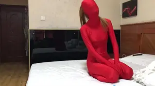 朦胧工作室 红色全包紧身衣 朦胧工作室作品