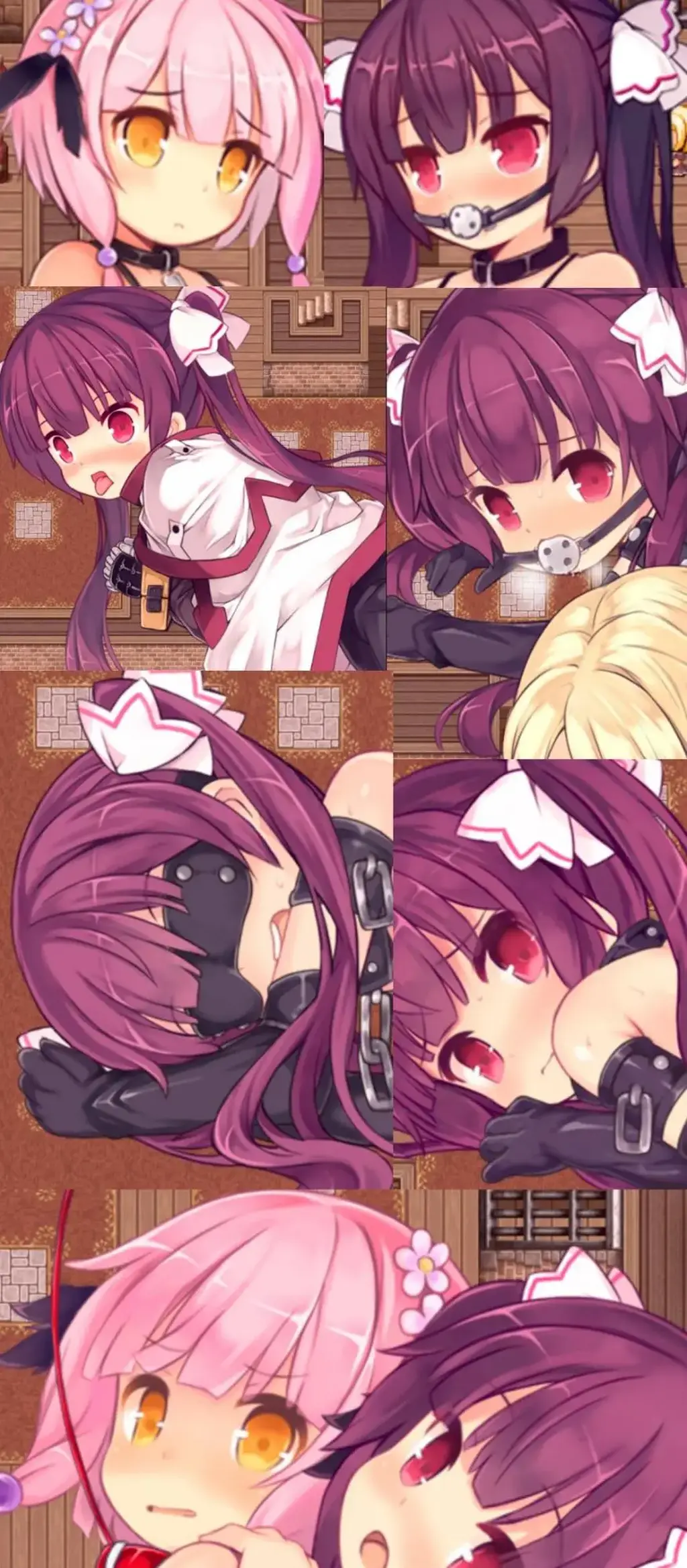 フランと罪人の島 芙兰与罪人之岛<br>五脏俱全的日式RPG，调./.教内容要啥有啥~<br>拘束，调教，紧缚，崔眠，羞耻换装，战败，甚至NTR都应有尽有~<br>所包含的内容也是无比丰富，拘束放置，紧缚调教，监禁，寸止挑战，露出play，狗狗play，换装play<br>拘束衣，口球，眼罩，项圈，跳dan，拉珠，快乐棒，gang塞，guan肠，寸止，拘束器具，股绳<br>同社团作品站内链接<br>【站内链接：https://www.smlsy.com/video_detail.php?id=274405<br>【站内链接：https://www.smlsy.com/video_detail.php?id=274699<br><br>那是一个充满了罪人的岛屿，这个与世隔绝的地方充满了各个国家丢进去的犯人，从小偷小摸，到杀·人放·火，各种类型应有尽有<br>而今天，岛上来了一个画风明显不同的家伙!娇小的身材，坚毅的表情!<br>一名骑士居然来到了这个岛屿……不过，面对着扬言说要找到某个犯人的可爱少女……<br>女角色画风主打萝莉系，很萌很可爱，顺便一说女主也是不折不扣的萝莉身材（去竞技场时被当成萝莉买了儿童票）<br>游戏的日常部分也是可圈可点的一部分，像上述的插混摸鱼吐槽等等，很符合这个社团的一贯作风~<br>这个游戏有两条线，竞技场线是纯爱线（往左走，等你玩了游戏就知道啥意思了），<br>贵族区线（右拐）则是监禁 拘束 调教 恶堕 RBQ……咳咳咳，总之两条线路差别很大，心里接受能力比较差的谨慎选择<br><br>这是我玩的rpg里面少有的剧情不算拉胯的游戏了，而且cg也可以，女主是真的可爱。<br>这游戏的两条线路怎么说呢，你可以说两个都不是坏结局，也可以说两个都不是好结局。<br>唉，不能说故事好坏，只能说剧情没有拉胯。<br>还是竞技场线路好一些吧，嗯。<br>存档里两条线都打了，但说句实话，全回想没有再玩一次好玩。真的。<br><br>注意，请不要在线解压，因为网盘等问题被和谐，直接在评论里面和我说一声补档即可，一般会在3天之内补上。<br>（ps：一般没有解压密码，如果有，默认是提取码）<br>（pss：下载完成后是后缀为.111的文件，需要右键点击重命名改后缀，将他改成.7z才可进行解压，如最后三张截图所示，中间那步点是）<br>（psss：个别用户压缩包使用自带的压缩软件如果无法解压请下载《360压缩》进行解压，因为我是用360压缩软件进行生成的压缩包，此软件百分百解压）