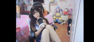 很诱惑的ASMR 11 【娜娜sweet】 舔耳助眠，眼神勾人，白丝诱惑