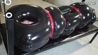 Inflatable bondage sack Masha in the inflatable bondage sack