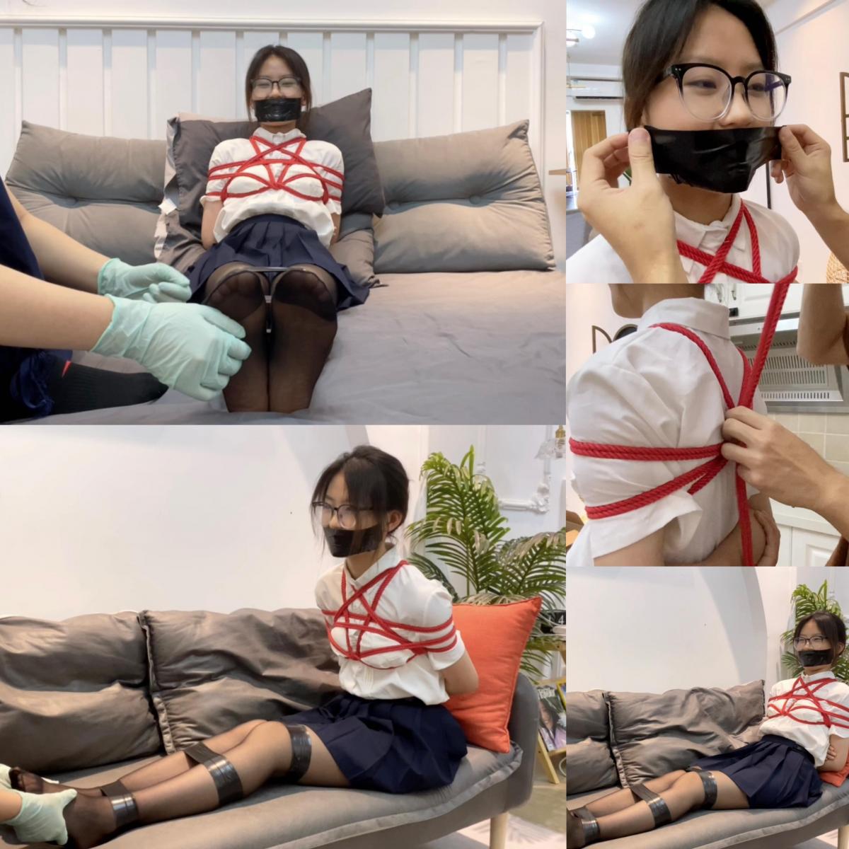 【缚艺录】【DDL—055】【小雅】新模小雅，前来报到~侧颜+学霸美女，喜欢喜欢~第一次尝试绳艺，那就带上绳艺，胶带封嘴，必少不了！黑丝与白衬衫，少女范儿十足~ 1.周更视频，致力于拍摄gagpara的风格，【缚艺录】老观众懂得都懂~<br>2.接长期定拍，价格优惠，非诚勿扰，加好友备注来意，《缚艺录》新QQ：2143175428<br>3.倡导绿色、健康的亚文化，不接受裸露X器官，大尺度等，色情勿扰！只接受正常绳艺，以及绳艺娱乐方面的内容；部分模特出于隐私考虑，不出镜。<br>4.压缩包新密码：fuyilu123<br>5.祝各位同好，身体健康，生活美满<br>6.本工作室的视频，希望不要乱发，已发现盗版网站、私人在公众网络平台，发布原创内容的片段、图片，如果涉及到模特本人，后果自负<br>7.尊重小圈文化，尊重原创作者！