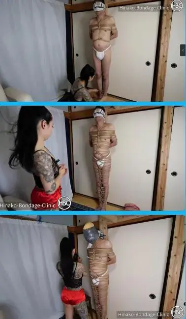 Tied to a Pillar with Rope and Super Gagged with Tape, Gauze, Cloth and More Tied to a Pillar with Rope and Super Gagged with Tape, Gauze, Cloth and More<br>描述：Tied to a Pillar with Rope and Super Gagged with Tape, Gauze, Cloth and More，紧缚全身