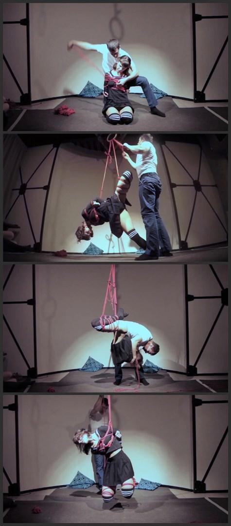 Shibari Suspension and <br>Shibari Suspension and<br> <br>Public shibari performance with suspencion and rope<br><br><br><br><br><br><br>悬挂和绳索表演<br> <br>用悬挂和绳索进行公开 Shibari 表演<br><br>