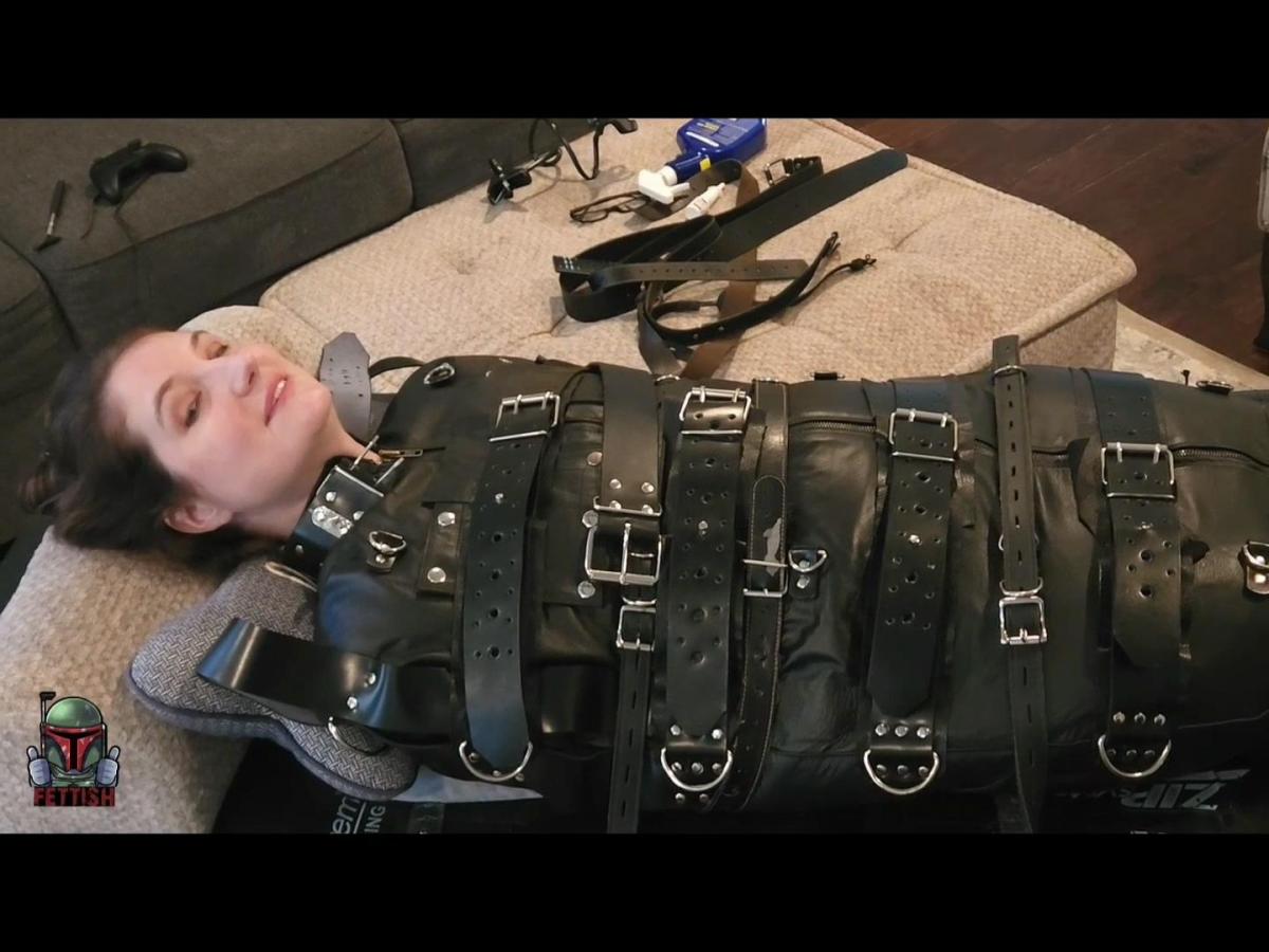 Knismobility- Paige Time for a new evolution!<br><br>My newest terrible contraption is this completely inescapable sack, covered in WIDE straps and hooks. Escape is impossible, movement even more restricted than before!<br><br>That said, Paige with the perfect feet gets ALL of her toes tied back and exposed for a wonderful tickling session. Truly fun girl to work with!