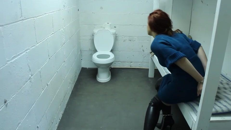 Chrissy Daniels First Arrest part#1 She is arrested, cuffed behind the back, shackled, searched, and eventually put into a jail cell 