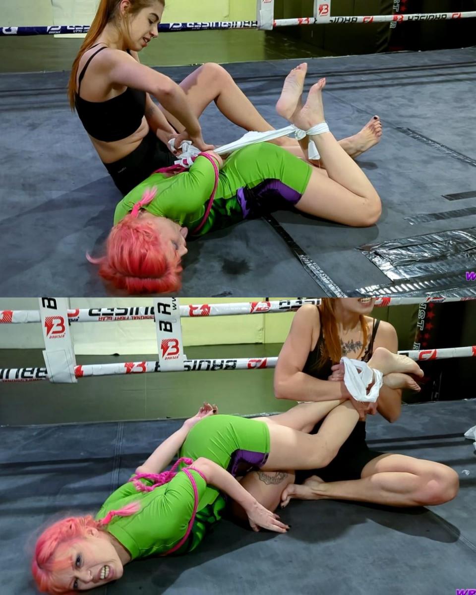 Female Wrestling Bondage: Anitta Lotta D vs Lex 这场比赛的规则是：每个女孩必须达到5分，通过将对手击倒并让其在地上保持5秒，并用摔跤、锁住或用自己的体重抓住对手来获得5分。 一旦获得5分，他们将有权使用一些束缚材料来束缚对手。 获胜者将是第一个完全瘫痪对手的人。<br><br>在这场比赛中，Lex 和 Anitta Lotta D. 面对面，在体型和体重上存在着有趣的差异。<br><br>比赛是真实的、即兴的，没有商定的获胜者或任何剧本，只有商定的安全规则。 只要玩得开心，战斗并捆绑即可。The rules of this fight are: each girl has to reach 5 points, which are obtained by knocking the opponent down and keeping him 5 seconds on the ground, with wrestling holds, locks or grabbing him with her own body weight. Once the 5 points are obtained, they will have the right to use some bondage material to tie the opponent. The winner will be the first to completely immobilize his opponent.<br><br>In this match Lex and Anitta Lotta D. face each other, an interesting difference in size and weight.<br><br>The fights are real and improvised, there is no agreed winner or any script, there are only agreed safety rules. Just have fun, fight and tie up.