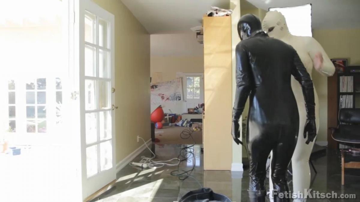 Get In The Sack Get In The Sack<br>Miss Kitsch, Puss In Heels, and Rubber Jay<br>Jul 11, 2012<br>Catsuits by: FantasticRubber | Hoods by: Rubber55 | Restraints by: LatexNemesis<br><br>