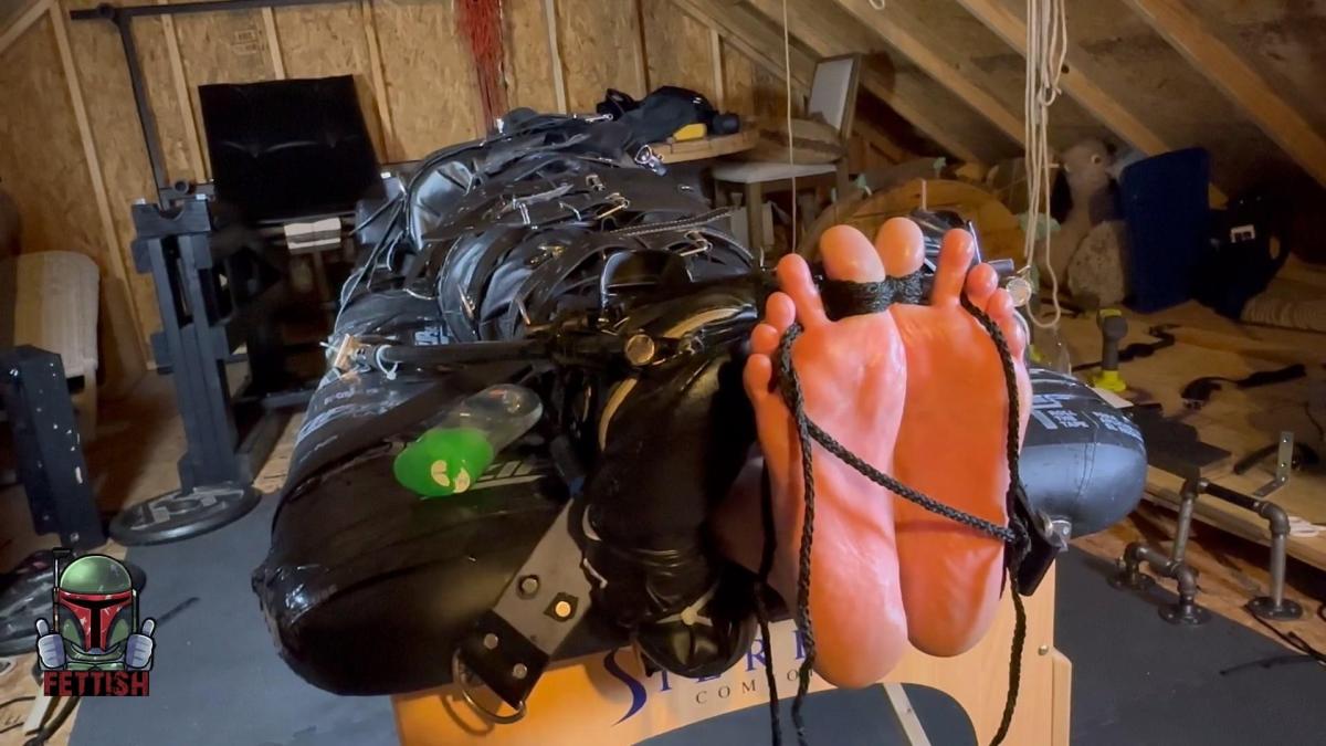 No Safeword- No Limit - Gwen 2 Part 2 of 3<br><br>My guest from the podcast Off the Cuffs, Gwen - still in heavy bondage and continual tickling,resumes in part 2! Gloves, ball, flossing, double trimmers. It doesn’t let up, it won’t let up. She wanted intensity, she wanted no stoppage. She came to the right place.<br><br>Her face harness firmly in place, she’s still gagged TO the table, and still unable to move in her leather sack covered in belts, while also secured to the table.