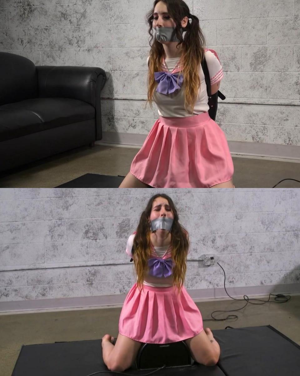 GIGI: SYBIAN BOUND GiGi 穿着角色扮演服装，被紧紧捆绑，嘴巴被胶带封住，这是她的第一次捆绑拍摄，也是她第一次 sybian 体验。 大量的蠕动、呻吟、挣扎和束缚的[X_X]！GiGi in a cosplay outfit, tightly bound and tape gagged in her first ever bondage shoot and her first sybian experience.  Lots of squirming, moaning, struggling and bound orgasms!