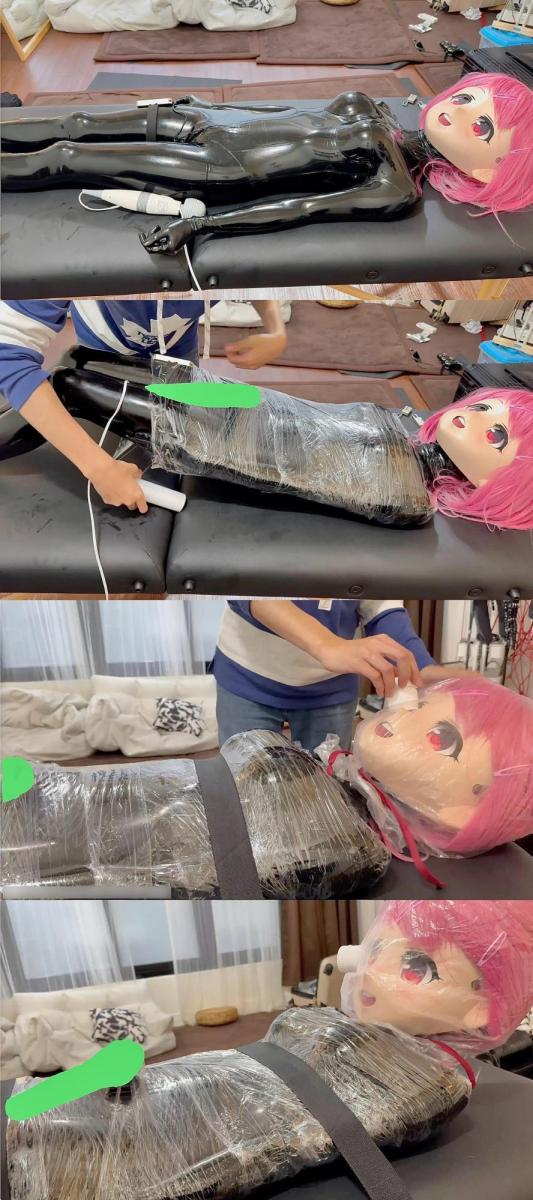 No.26 胶衣kig全包胶膜木乃伊，拘束带完全控制！ No.26 胶衣kig全包胶膜木乃伊，拘束带完全控制！<br><br>这里是Haku's Lab!<br>Haku在妖狐吧唯一正版的频道~<br><br>久违的变成了胶衣娃娃，头壳底下戴着的乳胶头套限制了呼吸和视线，全身缠绕的胶膜和胶衣产生的摩擦力使我完全无法逃脱，摄影却在这时还加上了拘束带，把娃娃彻底固定在了床上。<br>随之而来的是无止尽的震动，和不时的套袋，此时也开启了早就忘在身上的郊狼，看不见的娃娃，连挣扎都失去了意义...<br><br>片長：15分07秒