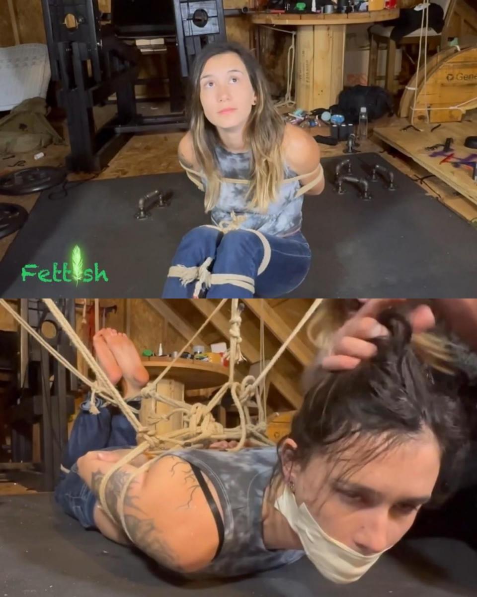 HOGTIED AND GAGGED - GREASY ROSE Hogtied Gagged and Tickled - Greasy Rose  GR 喜欢被绑起来，效果很好，因为很好……我喜欢绑漂亮女孩！ 如果你以前见过我们在一起，你就会知道她有多怕痒。 因此，在此之前，您会看到一些玩笑（这个女孩笑容灿烂，她太有趣了！），然后开始进入正题。<br>她是个天生的孩子，所以当我想堵住她的嘴时，她并不容易。 令人震惊。 一个有抵抗力的小子？ 说不是这样吧！<br><br>我设法把她的嘴包起来——我很坚持。 她趴在地上，双腿弯曲，屏幕上的鞋子和袜子都被脱掉了。 我开始添加绳子……绳子……绳子。 到最后，看起来蜘蛛侠已经抓住了她。<br><br>我本来不想把这个视频做成一个令人发痒的视频，但我无法抗拒这个，和她在一起很有趣>:)<br><br>我发挥了创意，一旦我绑住了她的脚趾，我就把它绑在上面的绳子上，以进一步限制她的活动！GR loves being tied up, and it works out well cause well....I LOVE to tie up pretty girls! If youve seen us together prior, you KNOW how ticklish she is. So in this, you'll see a little banter prior (this girl has a great smile, shes so fun!) and then down to business.<br>She's a natural brat, so when I go to gag her, she doesn't make it easy. Shocker. A resistant brat? Say it aint so!<br><br>I manage to get her mouth packed and wrapped - I'm pretty persistent. Onto her belly she goes, legs bent, her shoes and socks are removed onscreen. I start adding rope.....and rope.....and rope. By the end of it, it looks like Spider-Man got ahold of her. <br><br>I wasn't going to make this a tickling vid, but I can't resist with this one, shes so much fun to mess with >:)<br><br>I get creative and once I have her toe tied, I attach it to a rope above to limit her movement even more!
