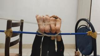 Bastinado falaka hard 2 persian girl Double bastinado falaka cane hard, 2 persian iranian girl