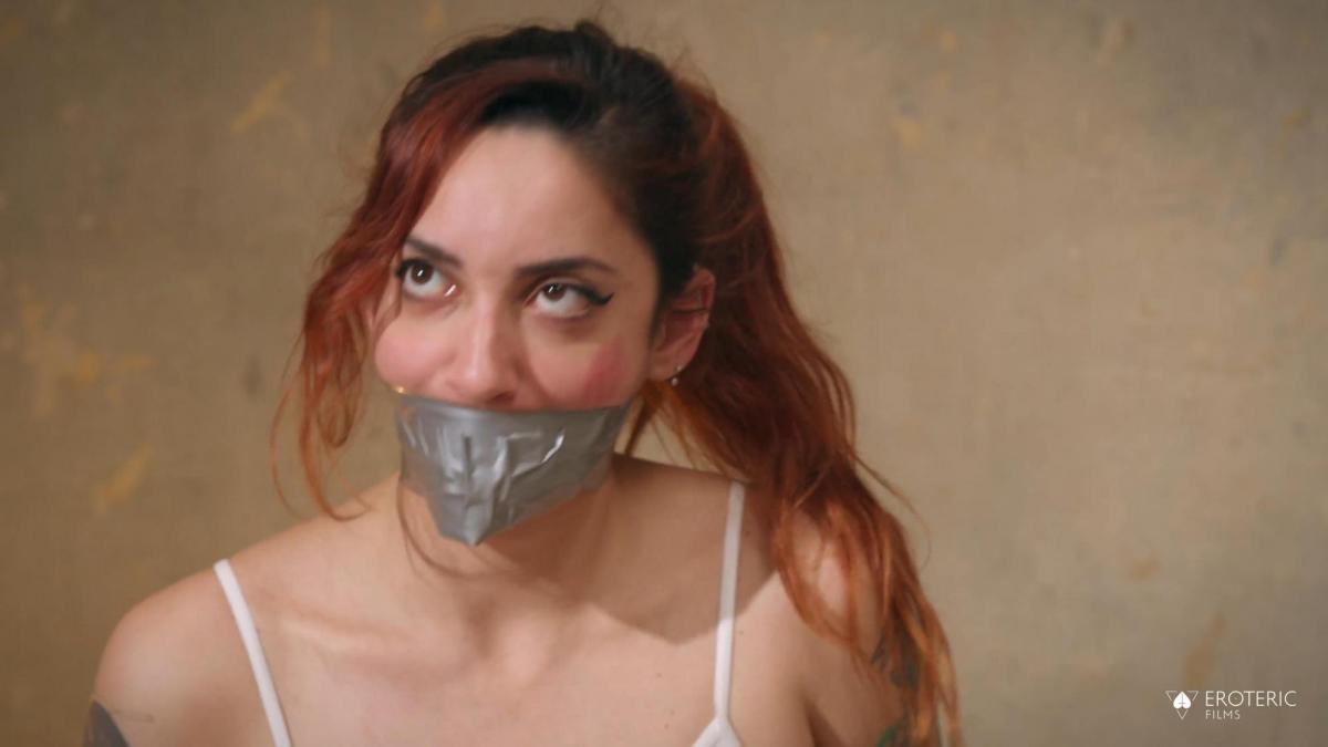 Sex Hostage Ransom Full Movie (4K): DiD sex story Margout Darko is the spoiled step-daughter of a rich CEO. One day, Margout is happily cooking at her kitchen when a stranger breaks in and enters her home (unnoticed). That stranger is Saara Rei, a sneaky woman who wants to ask for a big ransom to Margout's step-dad. Saara surprises Margout and handgags her. Then, Saara ties Margout's hands and feet with ziplocks, gags Margout with lots of duct tape and blindfolds her. Saara carries Margout in her shoulder and takes her to the trunk of Saara's car. Saara drives away while Margout complaints in bondage. Saara takes Margout to her hideout. Saara touches Margout, removes the blindfold and leaves her alone. Margout struggles in the bondage and complaints, feeling helpless.<br><br>Margout protests a lot, trying to find out where she is. Then Saara comes back and starts to take pictures of Margout to blackmail her. Saara wants to make sure to get a big ransom from Margout's stepdad. Saara is very pleased. On the next scene, Margout is tied up by her limbs spread eagle in a bed. Now she has a ballgag on.