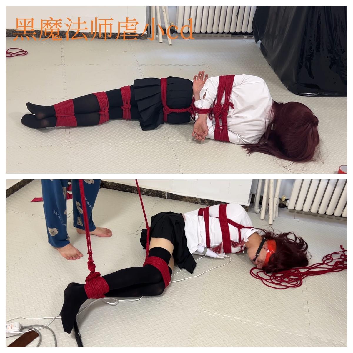 【黑魔法师】这次是法师虐粉啦，粉丝百里来体验被捆，捆上后又被法师各种虐！！老q被冻结请加新q3353388370，这周继续迅游山东！！烟台，青岛，济南，有山东粉丝抓住机会哈！ 模特；唯零<br>这周继续迅游山东！！烟台，青岛，济南，有山东粉丝抓住机会哈！（颜老师也在）周二周三烟台周四周五地点未定！！<br>粉丝来体验绳艺，被法师捆起来狠狠的虐了三个多小时，视频为精简版本，期间被av棒子弄GC两次，第一次GC就开始求饶，但是并没有用，过了十几分钟立刻又被搞到了第二次[X_X]，（粉丝被捆之前约好不被搞到崩溃不解开。）<br>老号暂时用不了请加新号！！<br>招女s或者女m，cdm（待遇优厚），欢迎加入我的工作室。<br>QQ：3353388370 推特@Melissa73142749 黑魔法师微信a309583933，<br>接视频定拍；也可以现实体验拘束（绳缚，真空床，真空柜子，丝袜木乃伊，绷带全包 胶带全包等）。工作室地址天津，有喜欢的同好可以加我。<br>网盘视频是压缩文档类型 解压后吧TXT改成mp4 解压密码heimofashi123请不要在线解压