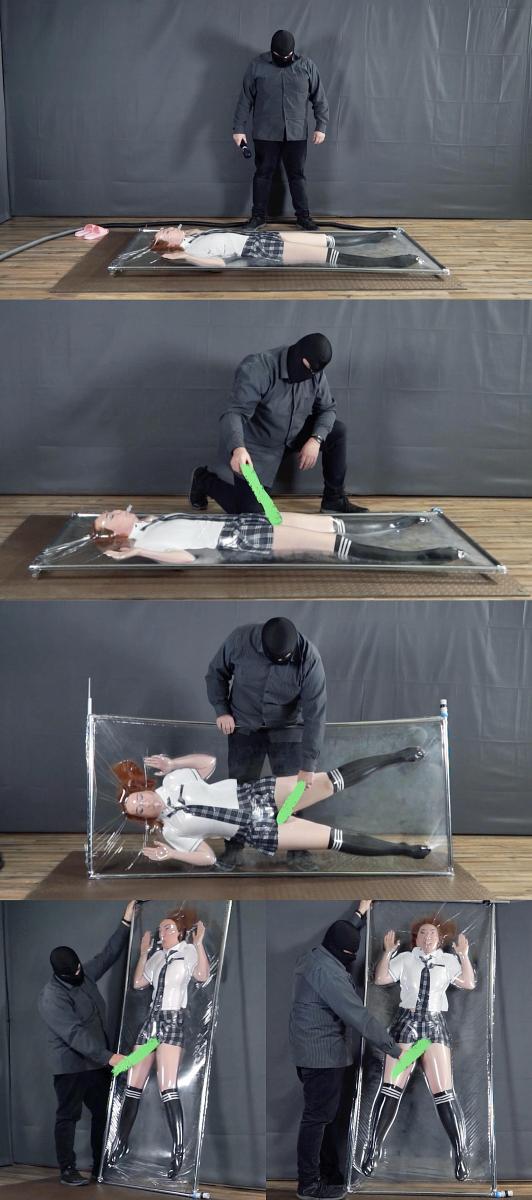 Ultra thin and see through vacuum bed with schoolgirl and rollovers JK制服小姐姐被xuan真空床，被坏人用快乐棒强高折磨。<br>三种姿势——躺平 侧面悬空 竖直悬空。<br>爽是肯定爽歪歪了，在真空床里各种挣扎呻吟抽搐。<br><br>B-F