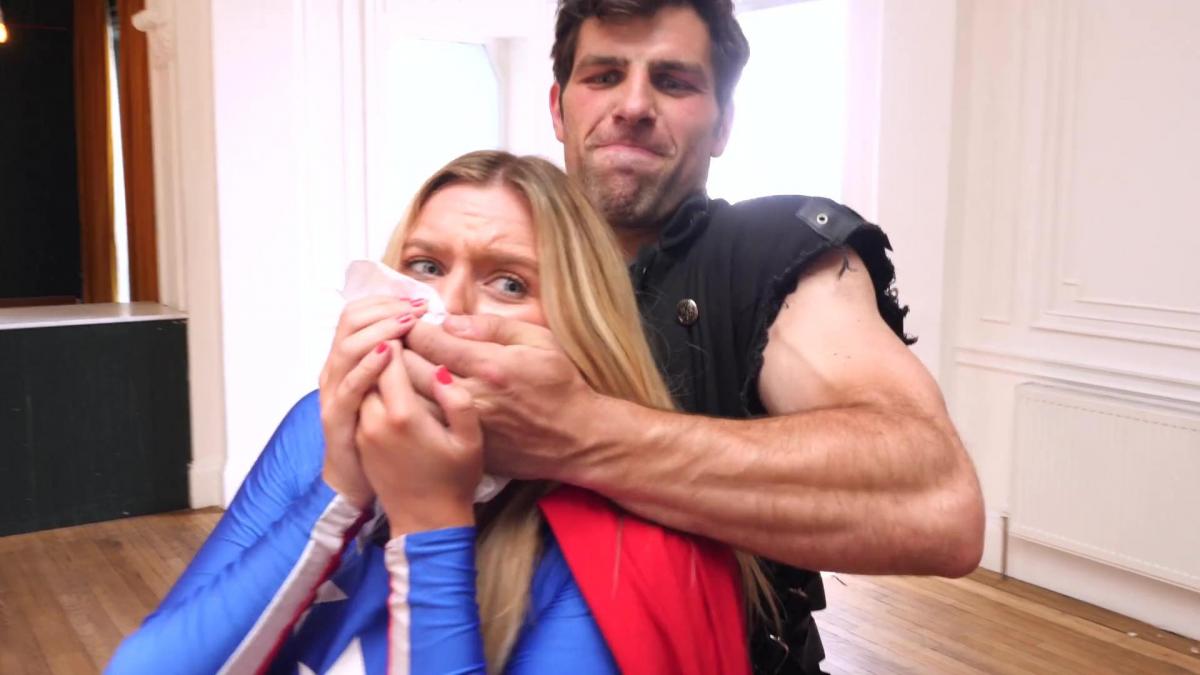 OPERATION STRIKEBACK Patriot girl loses fighting witch villain with partner