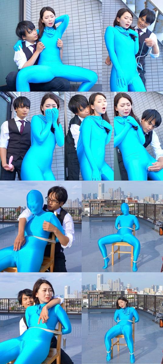 2024-01-P1-zentai 【Pro】プラン1月限定フェチ動画① 『青空、吸うバイブ挿入ゼンタイ緊縛放置 香椎佳穂』 zentai   入体跳D   户外天台羞耻play   强高折磨<br>这样玩起来，玩真的是把小姐姐羞得要命，眼神都慌了。<br>但是猥琐哥是嗨皮的不行，抠乳搓比 炫入跳D 抵裆拉绳，把小姐姐好一顿玩弄。<br>随后给小姐姐戴上面具头套，拉到椅子上绑好，开启跳D，大玩强高折磨。<br>最后竟然把小姐姐的头套摘下，命令小姐姐看着对面的大楼，小姐姐又惊又气，简直羞坏了。<br>“骚货，对面大楼上可能有人在盯着你看哦！”猥琐哥调侃讥讽道。<br>裆部的酥麻与人格的羞耻，混杂成一股强烈的块感，瞬间冲向了小姐姐的脑海。<br>小姐姐直接嗨的糕潮了——“好羞的，太讨厌了，啊啊啊，爽歪歪，要去了，要去了......”