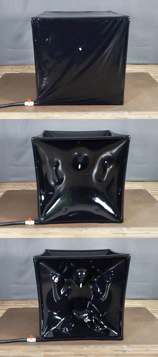 Black Vacuum Cube Part 1 黑色乳胶真空箱拘束，小姐姐很喜欢这种紧致的全身压迫感，愉快的在里面轻轻蠕动。<br><br>Dreams come true. Sonja's dream was a latex vacuum cube. But she wanted a transparent one, but she got a black one. Sonja didn't get upset and ran to Bob's to try it out. This is only the beginning of the story about the black vacuum cube. Further will be more interesting....