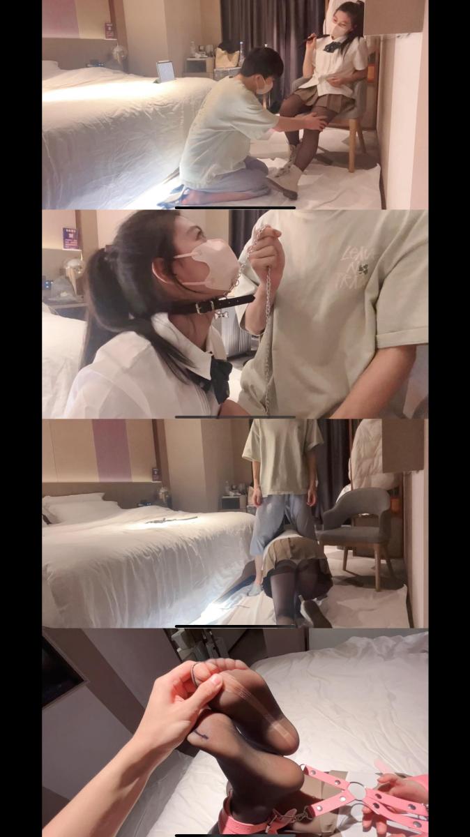 【依然原创】jk女大学生想当s不成，打不过男m后被各种调教羞辱 依然工作室 接定拍，原味，约绑女生100%成功经验交流＋qq1005573144。价格实惠<br>jk女大学生依然，想当s，结果把男m抽疼了，被各种羞耻调教<br>最后还被驷马手铐带口球绑在床上tk，太难了！