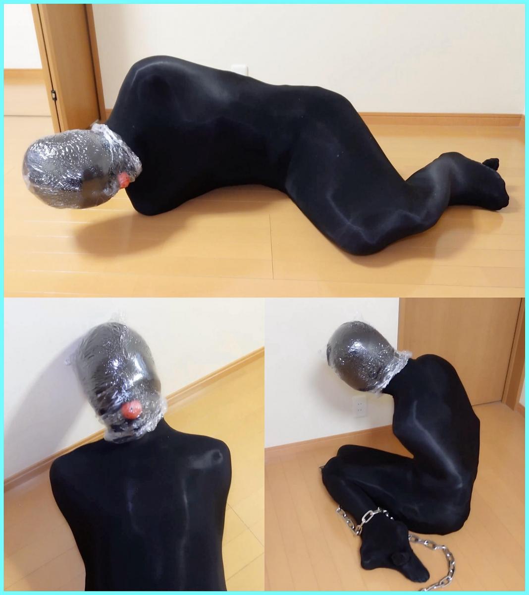 10分〜【マミー拘束引き回し調教】complete plan 元素：<br>JK制服、口球、项圈、锁链<br>丝袜睡袋全包、热缩袋套头窒熄<br>拖行、踩踏、挣扎<br><br>マミー拘束引き回し調教<br>丝袜睡袋全包窒熄调教<br>Mommy restraint training<br><br>搬运自——緊縛、監禁、ヒトイヌ、ボンテージ、拘束 (Lemon)