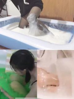 [黏液短片混剪]黏液控必购超值福利 包含15个黏液、史莱姆全身玩耍的短片，包括浴缸、黏着拘束、挣扎、双人玩耍黏液、少女玩耍等，满足你对黏液的所有幻想！敏感片段已裁剪，具体片段参考截图，质量较高。视频来源于数名外网作者及部分原创，出处：@fetish_lab_jp,@slime_to_neba,@nebachoco,@murmur04902076,已获取授权