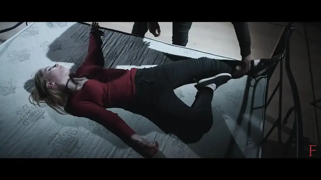 Agent Alicia in KnockOut. Failure on the training test. Fetish movie Agent Alicia - Olesya<br>Fred - John<br><br>Story. A and secret federal agent are preparing to pass her final aptitude test. This exam that should determine her future career. Everything takes place in the “dark basement”, the secret place of training for secret agents. Alicia walked a long time for this exam, she had years of training and preparation. So she's here, just one step left to be a professional!<br>She is boxing a pear and doing stretching exercises before meeting with her examiner — also an agent whose name is classified and does not officially exist. His nickname is Fred...<br><br>Alicia is in a room in her casual clothes and is doing some stretching exercises. Fred enters the room and is admiring her without she takes notice.<br>Fred - Hi.<br>Alicia – Hi you must be the trainer? They told me about you. I doubt that anyone can teach me more, but let us give it a try.<br>Agent Alicia is very self-confident.<br>Fred - Ok Alicia, welcome to the club of agents. Let's start first, with a situation, where you get caught and you need to get free, so let's play this!<br>He orders her to lift her arms over her head and spread her legs. <br>Fred - So now, I am going to frisk you, pointing the at you and you will have to find out, how to get free.<br>Alicia obeys and he begins to frisk her harshly. First her back then her front... Then Alicia suddenly is able to kick his weapon out of his hands and get free... Alicia is happy. <br>Fred - Great Alicia, well done! <br>Fred - Ok now we are going to do a fight, and see how are you here. You have to take away my weapon<br>Alicia - Ok, let's do it.<br>They begin to fight and Alicia makes some very nice punches and Fred falls down. Alicia is very proud of herself now. They continue and he catches her hand – at the next moment Alicia gets a punch in the face and she gets thrown to the wall. Alicia didn’t expect such mistreatment.<br>Alicia – I see you’re also a good fighter!<br>Fred grins – Come here, babe!<br>They start again and he make few hits on her face. Alicia flies again to the wall. She’s very angry and she pounces him but he suddenly he tasers her in her back. Alicia moans and looks irritated at him.<br>Alicia – Are you out of mind?<br>Fred just laughs and gives her a hard punch in the stomach. <br>Fred - You wanna be a cop? Today everybody thinks they can be a cop.<br>He gives her a fast row of punches to the face. Alicia moans looks at him with unbelieve and at the end of the punches, she is totally dizzy, barely awake, almost no reactions to the punches he gives. One last hard punch, her head flies around, her eyes roll and she faints to the ground.<br>He holds her before she falls to the ground. Her head is resting on his shoulder and he is holding the Alicia now in his arms. He lifts her and let her head flop back while still holding her under her back. Her head dangles back, mouth wide open, totally He shakes the floppy body by holding her under her back.<br>Fred - You didn’t expect this, did you? - he laughs.<br>He lets her head rest again on his body and dances with her...<br>Fred – Haha, you should better be a cute dancer, not a tough cop...<br>He drags her around, while she is resting on him, let her head flop back and forward and then lays her on the ground. He spreads her arms to her side in a harsh way and frisks her body, this time intensively. He searches her body, takes off her jacket, admire her beautiful body. He plays with her arms, let them flop around. He searches her front pockets and back pockets. He slaps her ass.<br>Fred – You have a sexy body, girl.<br>He continues frisking her. He finds her police ID in her back pocket and laughs.<br>Fred - Alicia Dunn... nice to meet you, Agent in Training.<br>He tosses her with her feet, turns her over and over again. He then lifts her up and cradle carries her.<br>Fred - Look at you Alicia, is this what the police should expect, a tired agent.<br>He lifts her up and let her body wobble. He lowers her on the ground again and holds her because she is still<br>Fred - Come on, wake up!<br>He shakes her by the shoulder but she isn’t reacting. Then he puts her over his shoulder and shakes her, so her arms and head is dangling.<br>He then throws her down on a bed and stretches her there. He plays with her legs and her arms, he moves her around on the couch. He then gives her a hard punch into the stomach and Alicia suddenly awakens. She instantly realizes that she is in a danger and tries to run away. She runs to the door, but its closed. He is watching this and is laughing.<br>Fred - Haha, the soon-to-be Agent is running away, they told me you are tough, hahaha.<br>He is watching how she tries to open the door. She looks in panic. He then comes to her and presses her to the door.<br>Fred - Where you wanna go, Agent Alicia? <br>Before Alicia can answer he throws her head to the door... She moans and her eyes begin to roll, he fastly throws her head again two times to the wall, until she goes He still presses her body to the wall, so she isn’t falling down, just her arms fall down and dangle on her side.<br>When she is on the ground he lifts her up and drags her to the middle of the room and puts her on a chair.<br>He ties her hands behind the chair and stretches her legs wide to the side. Her head is first laying on her breast and then he let her head dangle back in her neck.<br>Fred - So you are really sexy, but no match.<br>He is watching his prey that is totally He frisks her legs intensively, frisks them, frisks her body to find anything. He finds a USB stick in her pocket. <br>Fred - I will take this at home, maybe its important for me, haha!<br>He goes behind her and lifts her head by her hair. He then let her head flop down. He then shakes her until she wakes up... Alicia slowly wakes up and realize that she is bound to the chair. <br>Alicia - You pervert, you really think you get away with this? I am a police officer and I will...<br>Alicia can't finish the sentence when she is punched into the face with an uppercut, that sends her instantly into dreamland, she is totally again...<br>Fred - What? Did you say something? I couldn't quite understand you<br>He is playing with the head of the girl. He then unties her and tosses her from the chair, so she falls on the ground.  He goes to her and checks her pulse on her arms.<br>Fred - Come on girl, wake up!<br>He seems to panic. He begins to shake her harshly and checks her pulse on her throat... He checks her eyes and shakes her shoulder...<br>Alicia wakes up and tries to run away. He gets behind her and overtakes her from behind and she goes out in his arms<br>Fred - No you better keep napping, nighty night girl.<br>He lowers her to the ground. He plays with her hair, let it flop on the face. He goes down to her and spreads her legs and arms wide. He takes off her watch.<br>Fred - This looks nice, I guess I will get a good price for this.<br>He tosses her with his feet and plays with her arms. he lets her arms fall on her stomach, her breast, checks her eyes and frisks her harshly. He fondles her breast area again. He turns her on her side and frisks her back, searching for more information.<br>He then pushes her up, she is totally in his arms. He drags her a bit, she is totally in his arms, then cradle carries her to a table. He puts her there and plays with her body. <br>He slaps her gently until she slowly awakens. She looks dizzy and he begins to hold her head from the back and gives her punches, with every punch she becomes weaker until she doesn't react at all.<br>Fred - Oh that's it, I guess?<br>He lowers her head gently on the table. He drags her to the edge of the table, so her head is dangling down...<br>Fred - So what to do know for you? I am not sure you learned your lesson. <br>He is dragging her down to the ground. he flops her body around. She slowly awakens and is able to fight him... She is surprising him and is able to hit some serious punches.<br>But he gets angrier and then begins to really destroy her with hard and fast punches, she isn't able to react at all, she is totally dizzy and can't defend herself. He plays with her arms and she doesn't resist… He her down on her knees, spreads her knees apart, lifts her arms over her head...<br>Fred - Look at you, now would be a good time to defend yourself, Agent... Its napping time for you now.<br>She is barely awake, can't do anything. He then kicks her with his knees in her head, knocking her out instantly. She falls<br>Fred - Ok, Game over sweetheart.<br>He ties her arms together and her legs and then lifts her and carries her around and then and put her on a table. He puts her id on her stomach.<br>Fred - Farewell Agent Alicia, it was my pleasure!<br>He is clapping on her thighs...
