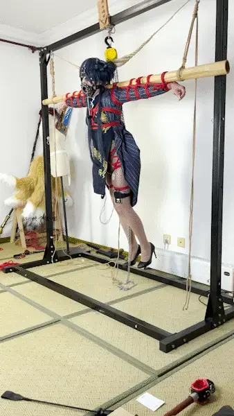 [坎喵]COS-妃咲竹竿十字缚悬吊放置+强高+电击 哈喽，这里是坎喵，是个努力想要变可爱的男孩子~<br>[山海经学生会的会长，龙华妃咲在一次外出行动中被意外俘获了。她被以十字状固定在一根竹竿上然后悬吊了起来，并被戴上了眼罩塞上了口枷，让她只能吐着舌头。任由口水滴落——这对她身为学生会长的尊严无疑是巨大的打击。他们似乎不急着拷问情报，只是使用按摩器和电击装置不停地折磨她，让她在一遍遍的高超[X_X]与电击痛苦中懊悔与反思……]<br>最后还有一小段为跨年准备的迎新视频，可惜发的晚了亿点点hhh<br>网盘传源文件会挂，所以传了压缩包，如果可以尽量用林子的保管库下载吧<br>另外推特(或者叫X）和林子同名，ID @NekoSao3，欢迎关注~<br>随缘接自缚类定拍，有需求的客官可以林子站内信或推特私信联系~<br><span style='color:#b0b0b0;'>[隐藏文字，购买后可见]</span>
