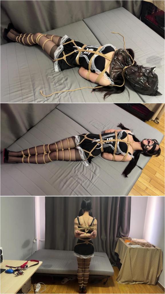 玩奴原创之大长腿美少女黑丝女仆装超紧缚塑料带真实zhi息考验！体验真正的绝望！交流购约绑教程请加1152327635。 解压密码<span style='color:#b0b0b0;'>[隐藏文字，购买后可见]</span>感谢各位同好的支持！本频道呢从创建以来，一直想给各位同好带来不白摆拍的内容。这次的话也是做足了准备呢，首先把妹子牢牢捆住堵住嘴巴防止自己挣脱与说话。然后完全封死的塑料袋缠住脖子放置，具体的效果大家就自己看吧，不过玩之后还有点慌慌的，这要是一直放置那么妹子可能就挂了，敬请欣赏！<br>另外为了方便各位同好约绑，博主最近推出了一个非常详细的约绑教程。里面有非常详细的从零基础开始教大家如何认识妹子，如何与妹子沟通等等。非常的实用，有兴趣的各位同好加1152327635咨询，备用805351328。<br>目前博主已经出了五个系列，分别是绝对真实调教系列，真实约拍系列，口水囚徒系列，紧缚实验室系列，美人小舔犬系列以及最新出的高颜值系列都非常精彩，各种元素满满，希望各位同好多多支持！<br>推特可以关注浅神。本频道提倡健康积极的绳艺亚文化，目的是给生活增添一些情趣，谢谢大家。备用联系方式qq805351328。<br>下载操作：<br>1、电脑下载<br>2、解压<br>3、将压缩包内文件重命名后缀加.mp4或直接用播放器打开。<br>