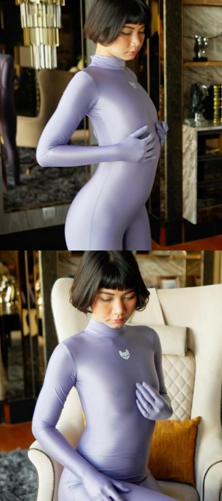 2024-03-16 Rei in Navy Purple Sheer Nylon Catsuit 攒了半年的Hiro Gato系列，这几天集中更一下，让大家久等了。<br>期间会刷屏，给大家造成的不便请谅解。<br><br>宝藏写真系列，专拍 zentai   体操服   丝袜。<br>衣服材质棒，拍摄的手法干净清爽，出镜的女孩们都超级赞。<br>赏心悦目的同时，又可以当成L管神片来用。<br>整个系列很具有收藏意义，欢迎大家挑喜欢的冲起。<br><br>强推Rei和Muay这两位模特。<br>Rei很甜很灵动，Rei的体操服 丝袜是一绝。<br>Muay很御身材好，Muay的zentai是一绝。<br><br>又新增了两个整容骚货Kaew和Baiploo<br>Kaew是典型的高冷骚脸，Baiploo是狐媚子邪魅型的。<br><br><br>说明：<br>这个系列的视频，是网站加密嵌入式的，搞起来费时费力。<br>每部固定两钻收个辛苦钱，基本上也就回个本。<br>还请大家多多理解，多多支持，感激不尽。