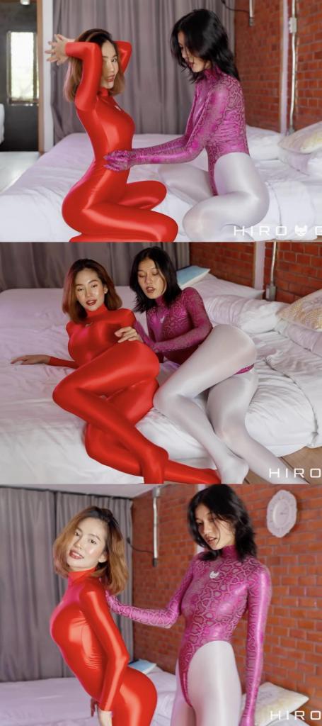 2024-03-19 Muay and Jen Leotard &amp; Catsuit 攒了半年的Hiro Gato系列，这几天集中更一下，让大家久等了。<br>期间会刷屏，给大家造成的不便请谅解。<br><br>宝藏写真系列，专拍 zentai   体操服   丝袜。<br>衣服材质棒，拍摄的手法干净清爽，出镜的女孩们都超级赞。<br>赏心悦目的同时，又可以当成L管神片来用。<br>整个系列很具有收藏意义，欢迎大家挑喜欢的冲起。<br><br>强推Rei和Muay这两位模特。<br>Rei很甜很灵动，Rei的体操服 丝袜是一绝。<br>Muay很御身材好，Muay的zentai是一绝。<br><br>又新增了两个整容骚货Kaew和Baiploo<br>Kaew是典型的高冷骚脸，Baiploo是狐媚子邪魅型的。<br><br><br>说明：<br>这个系列的视频，是网站加密嵌入式的，搞起来费时费力。<br>每部固定两钻收个辛苦钱，基本上也就回个本。<br>还请大家多多理解，多多支持，感激不尽。